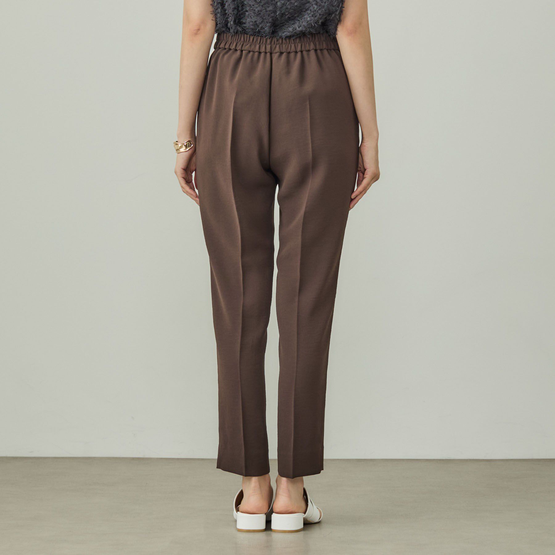 INDIVI「【洗える／UVケア】テーパードパンツ」|スーツ|