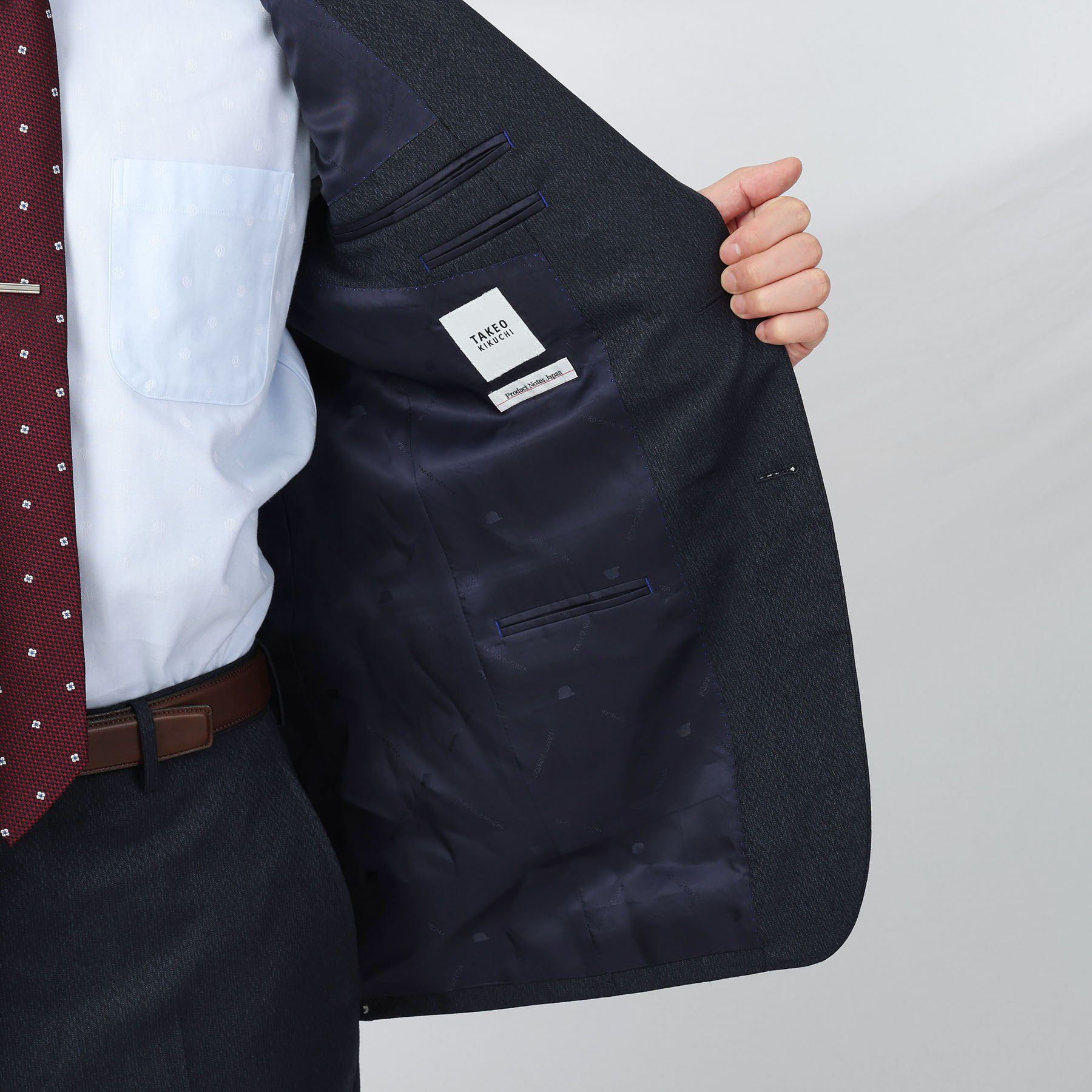 TAKEO KIKUCHI「【Made in JAPAN】矢絣（やがすり）スーツ／スリーピース対応」|スーツ|