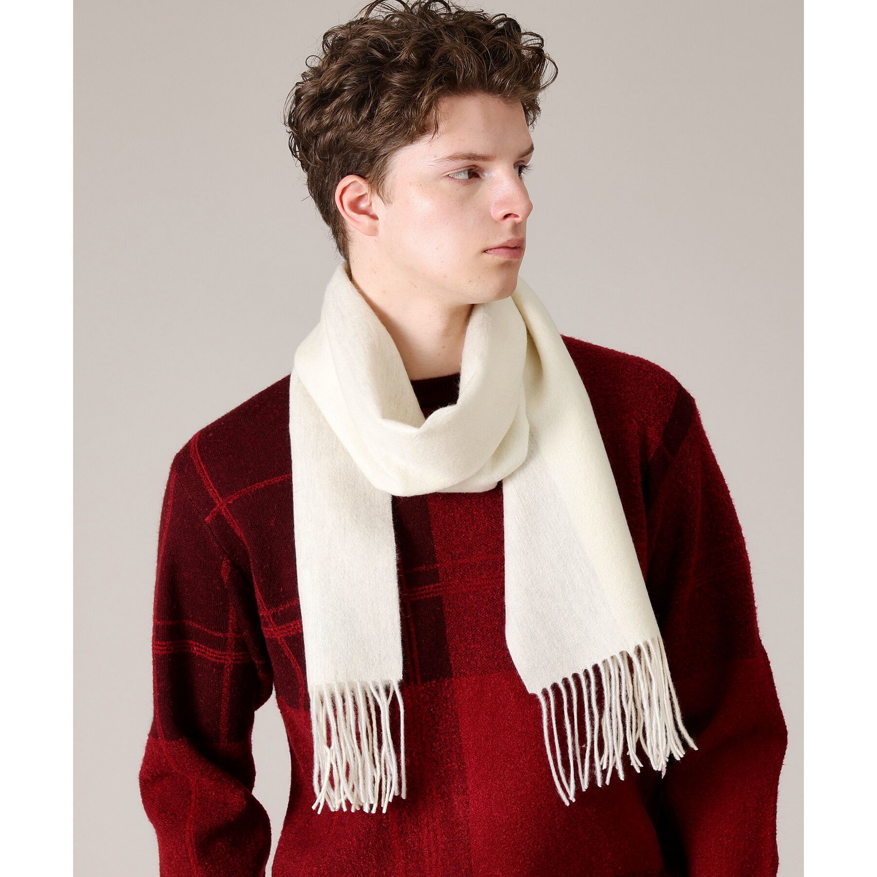 TAKEO KIKUCHI「【カシミヤ100%】パネル カシミヤマフラー」|ストール|