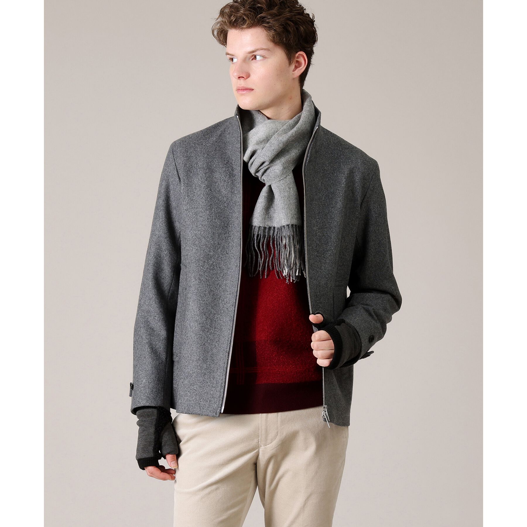 TAKEO KIKUCHI「【カシミヤ100%】パネル カシミヤマフラー」|ストール|