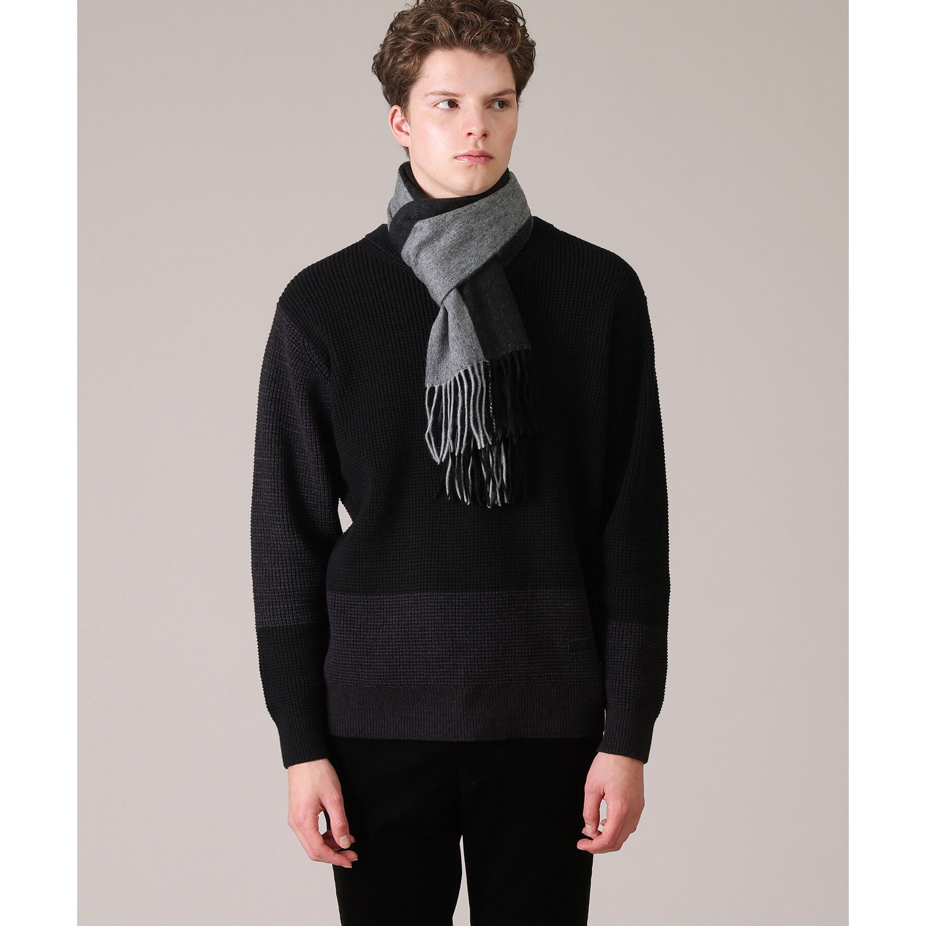 TAKEO KIKUCHI「【カシミヤ100%】パネル カシミヤマフラー」|ストール|