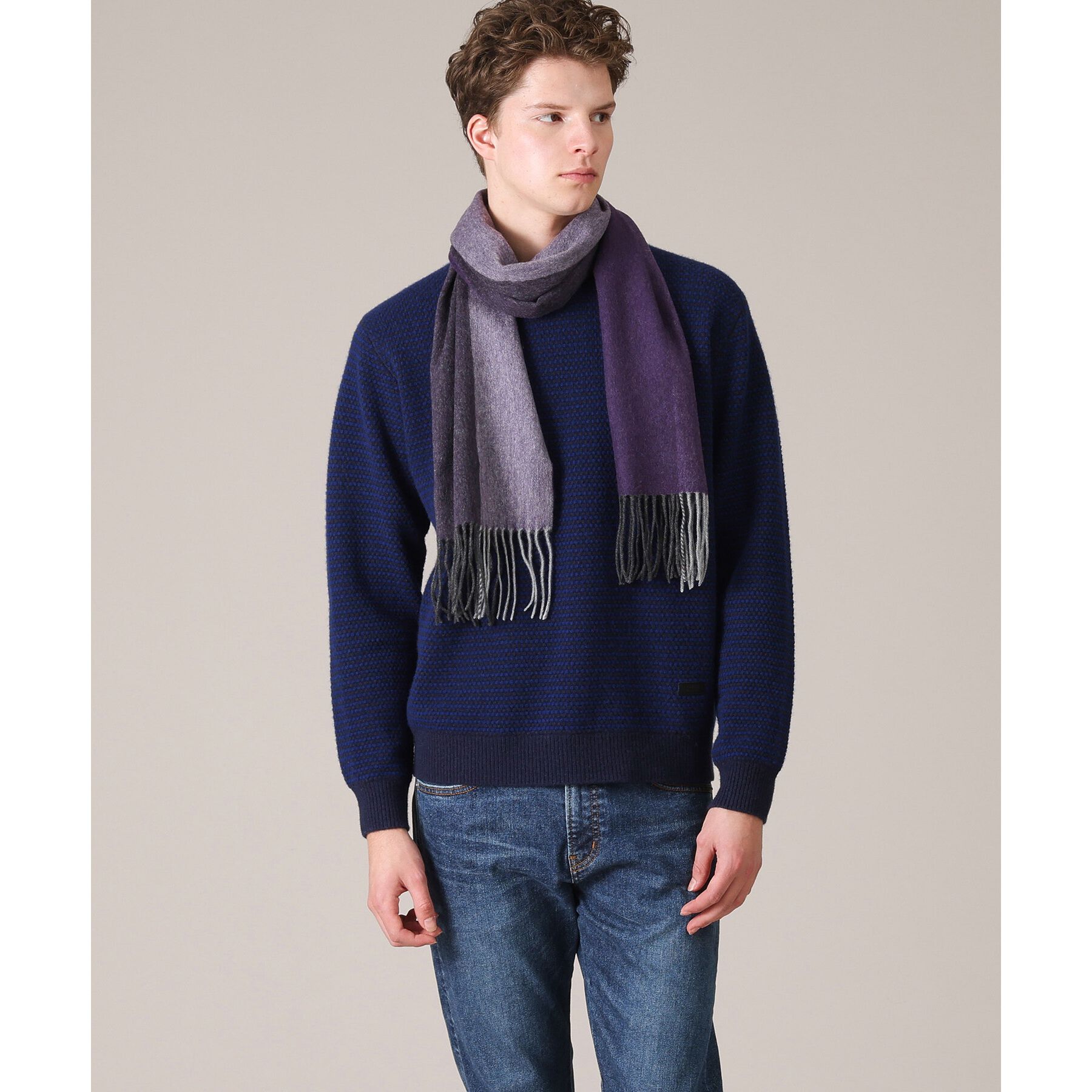 TAKEO KIKUCHI「【カシミヤ100%】パネル カシミヤマフラー」|ストール|