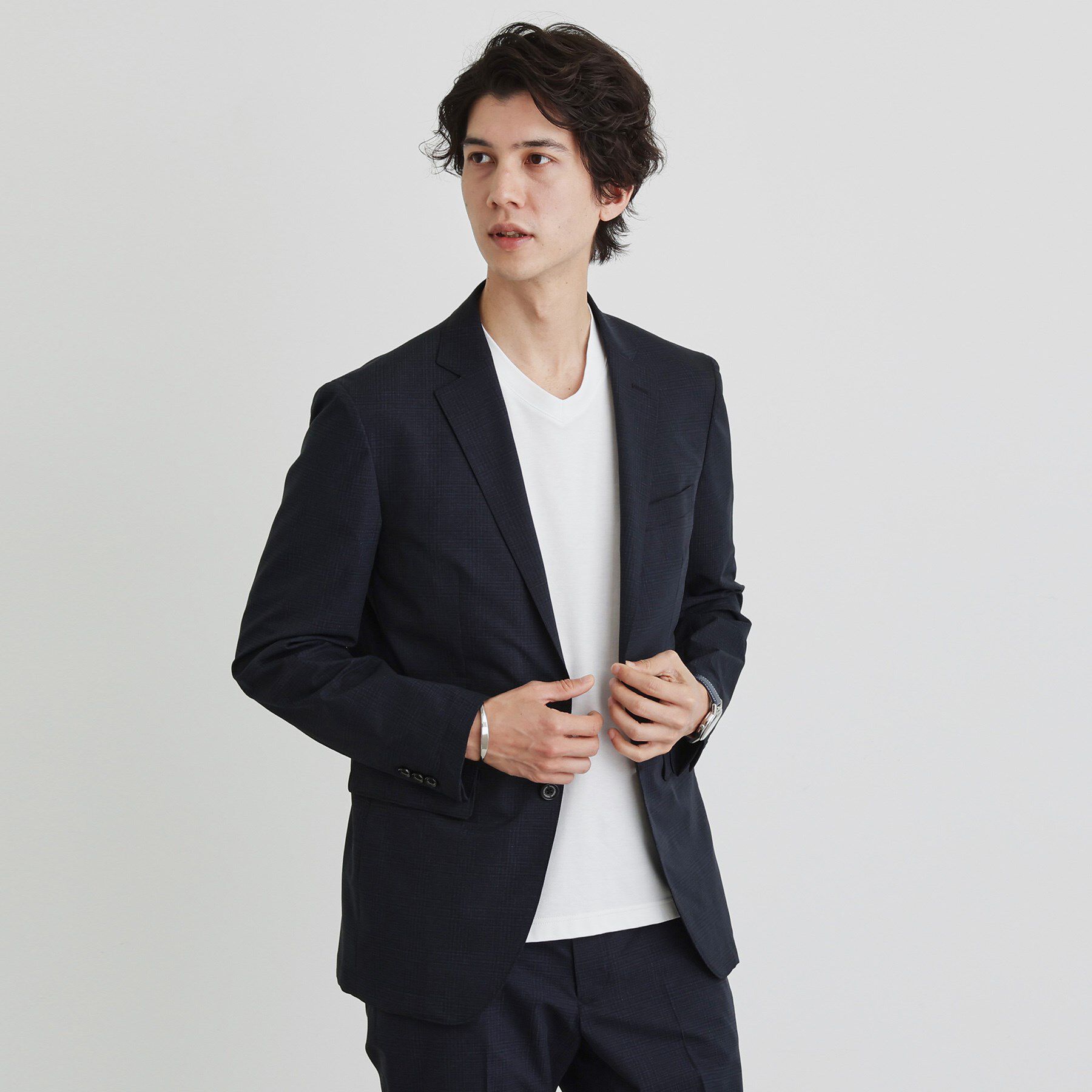 TAKEO KIKUCHI「【抗菌防臭】COOL DOTS（R）ドビープリント ジャケット」|テーラードジャケット|