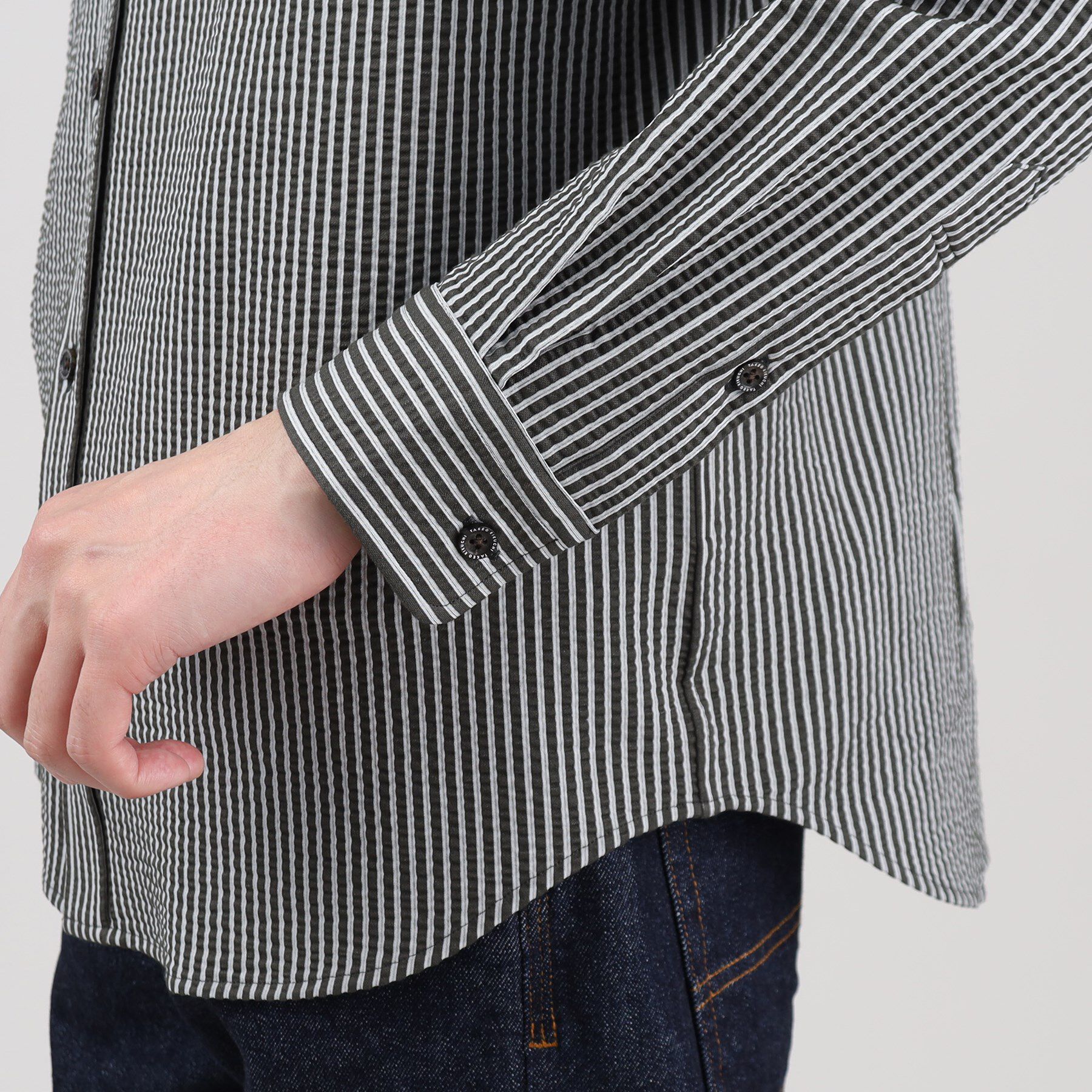 TAKEO KIKUCHI「【抗菌防臭/シーズンレス】シアサッカー ジャージシャツ」|シャツ・ブラウス|