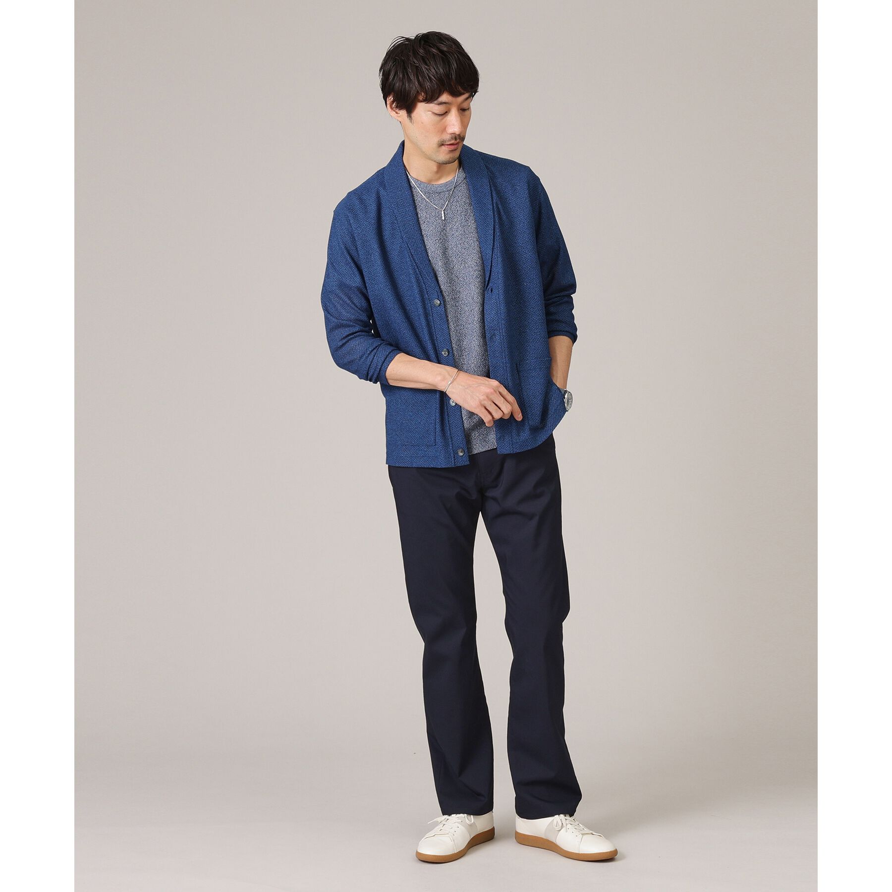 TAKEO KIKUCHI「【尾州織/Made in JAPAN】メランジ Tシャツ」|Tシャツ・カットソー|