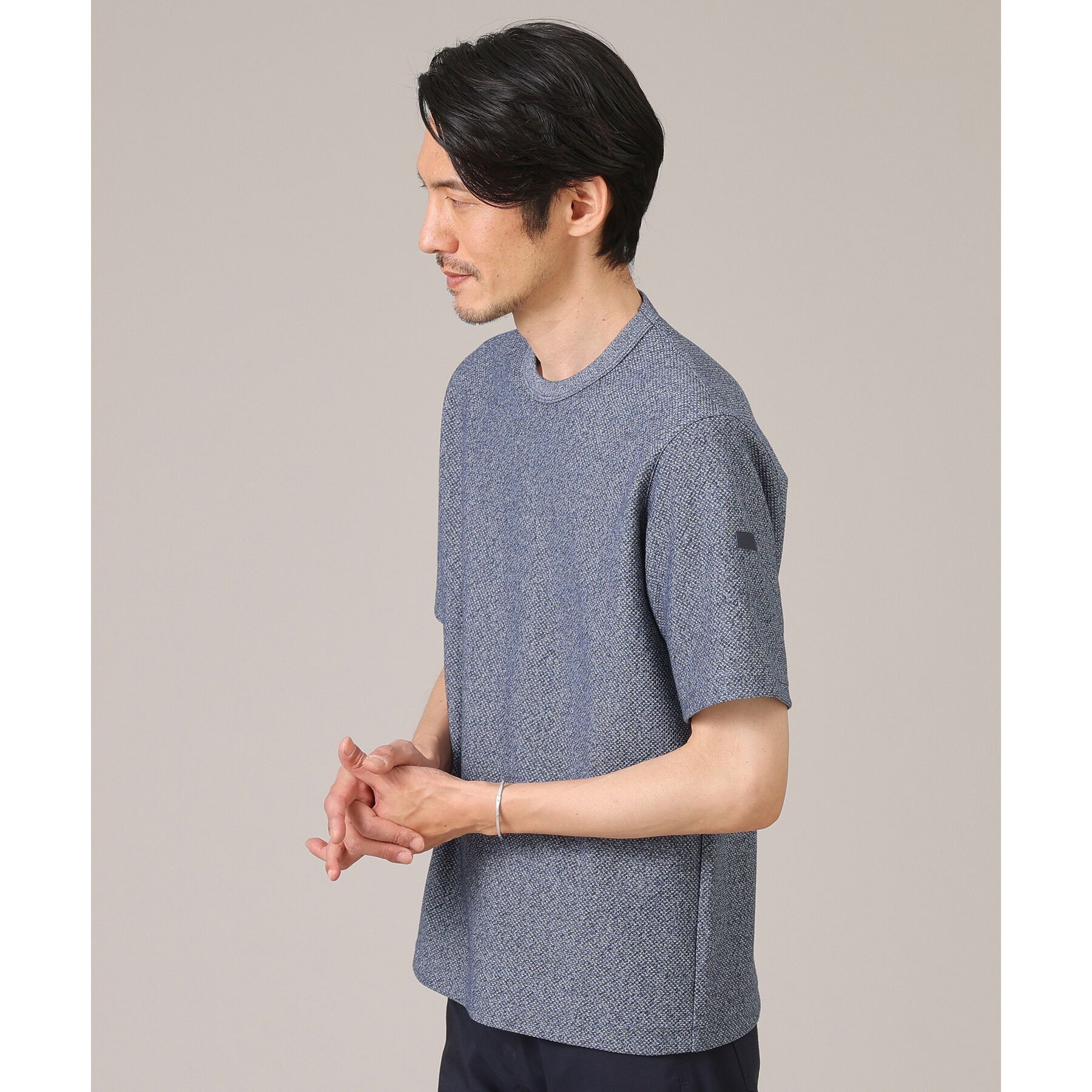 TAKEO KIKUCHI「【尾州織/Made in JAPAN】メランジ Tシャツ」|Tシャツ・カットソー|