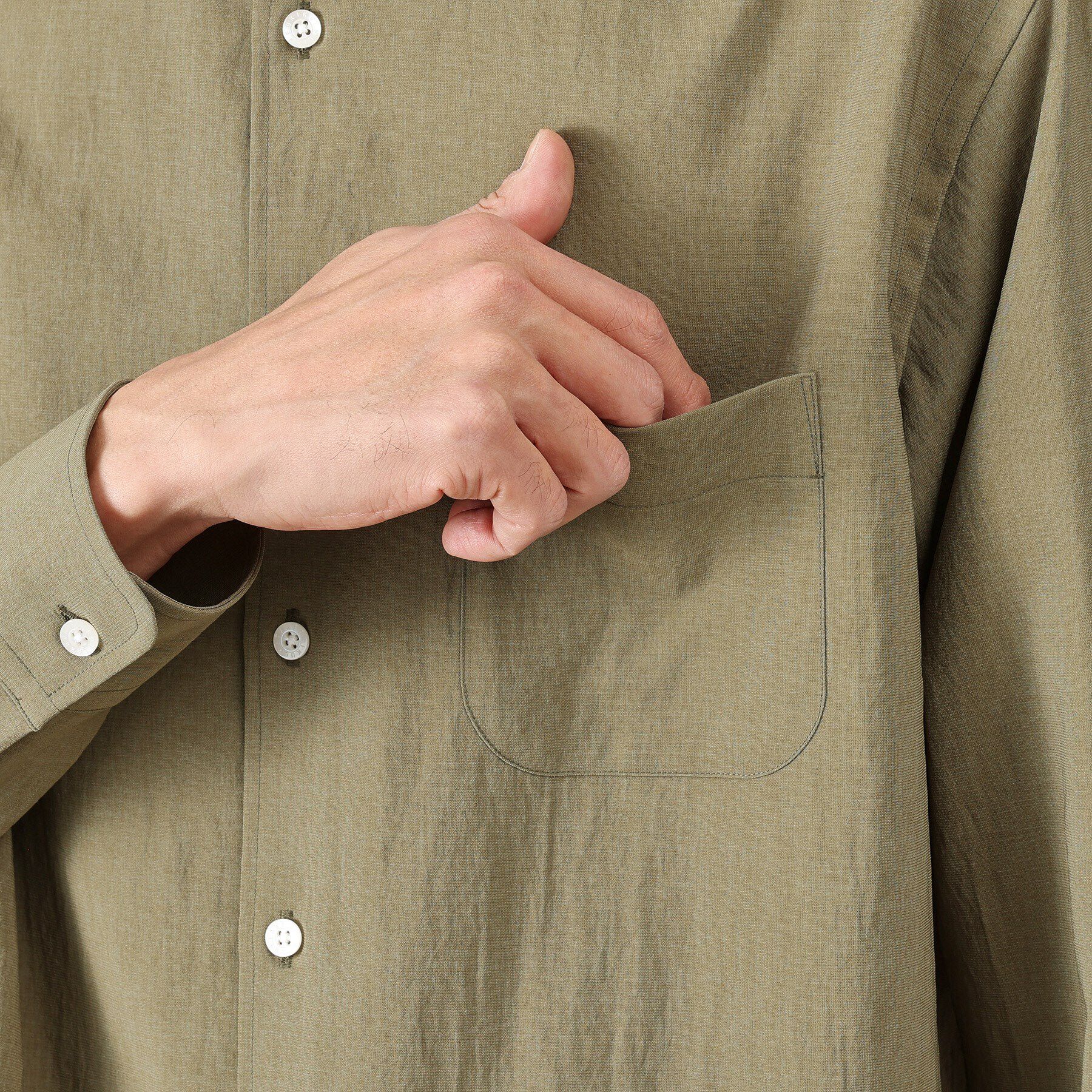 TAKEO KIKUCHI「【Made in JAPAN】麻調ショートカラーシャツ」|シャツ・ブラウス|