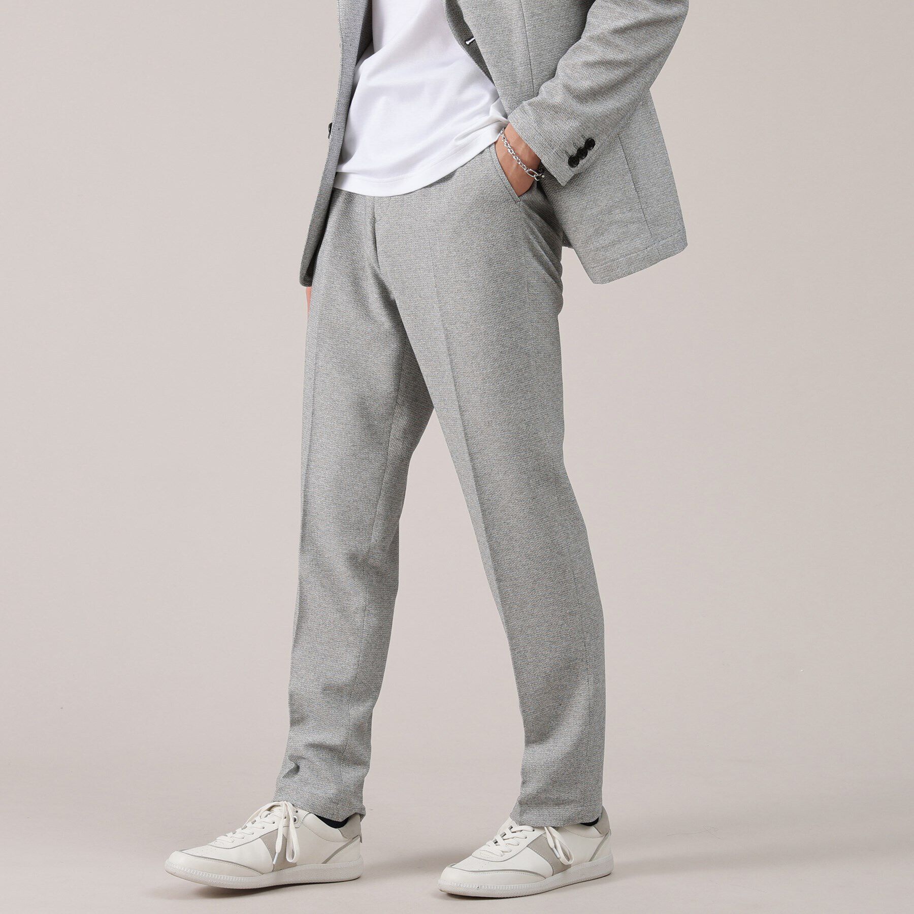 TAKEO KIKUCHI「【抗菌防臭】尾州 リネンブレンド ハニカムメッシュ パンツ」|その他|