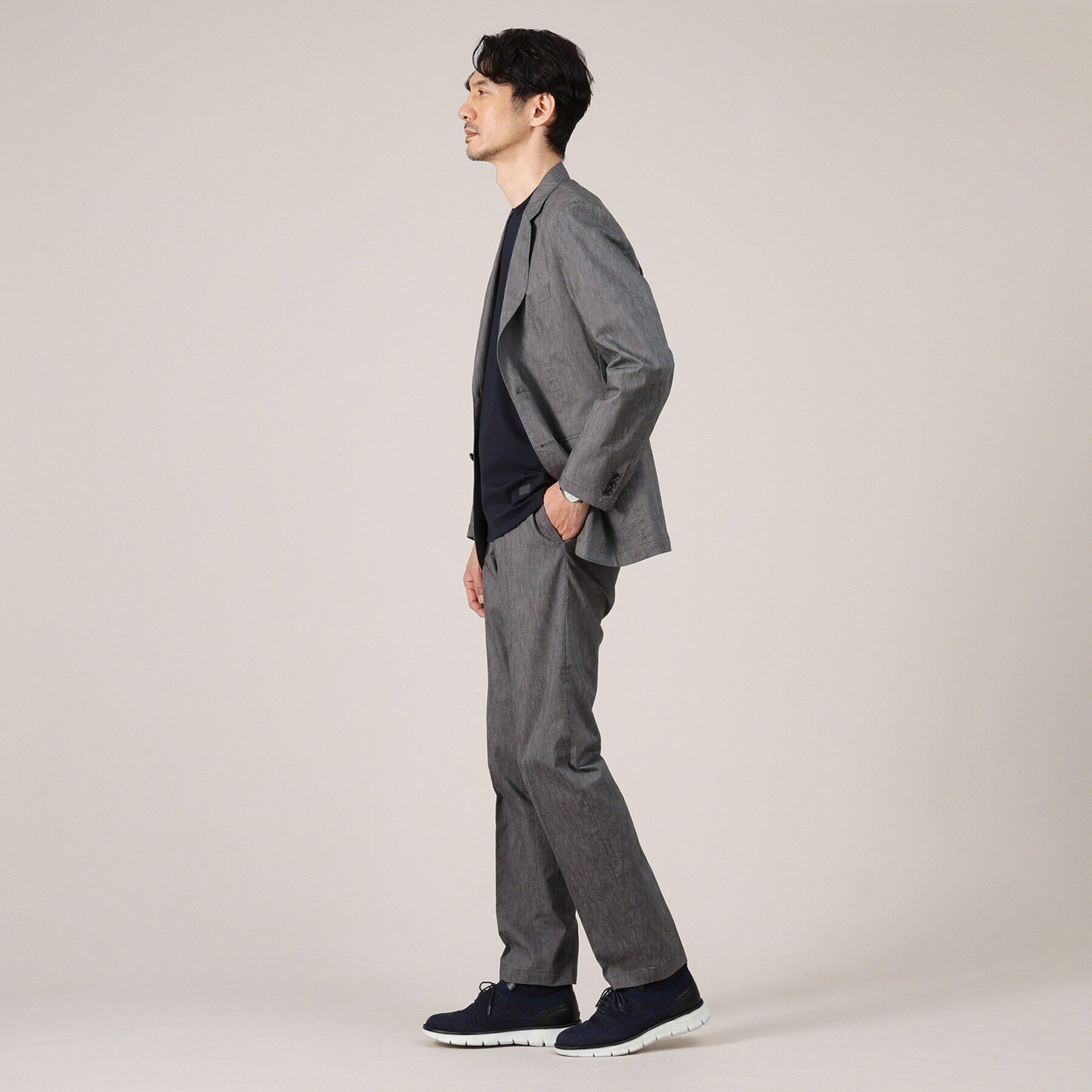 TAKEO KIKUCHI「【360&deg;ストレッチ／セットアップ対応】None Of Stress リネンパンツ」|その他|