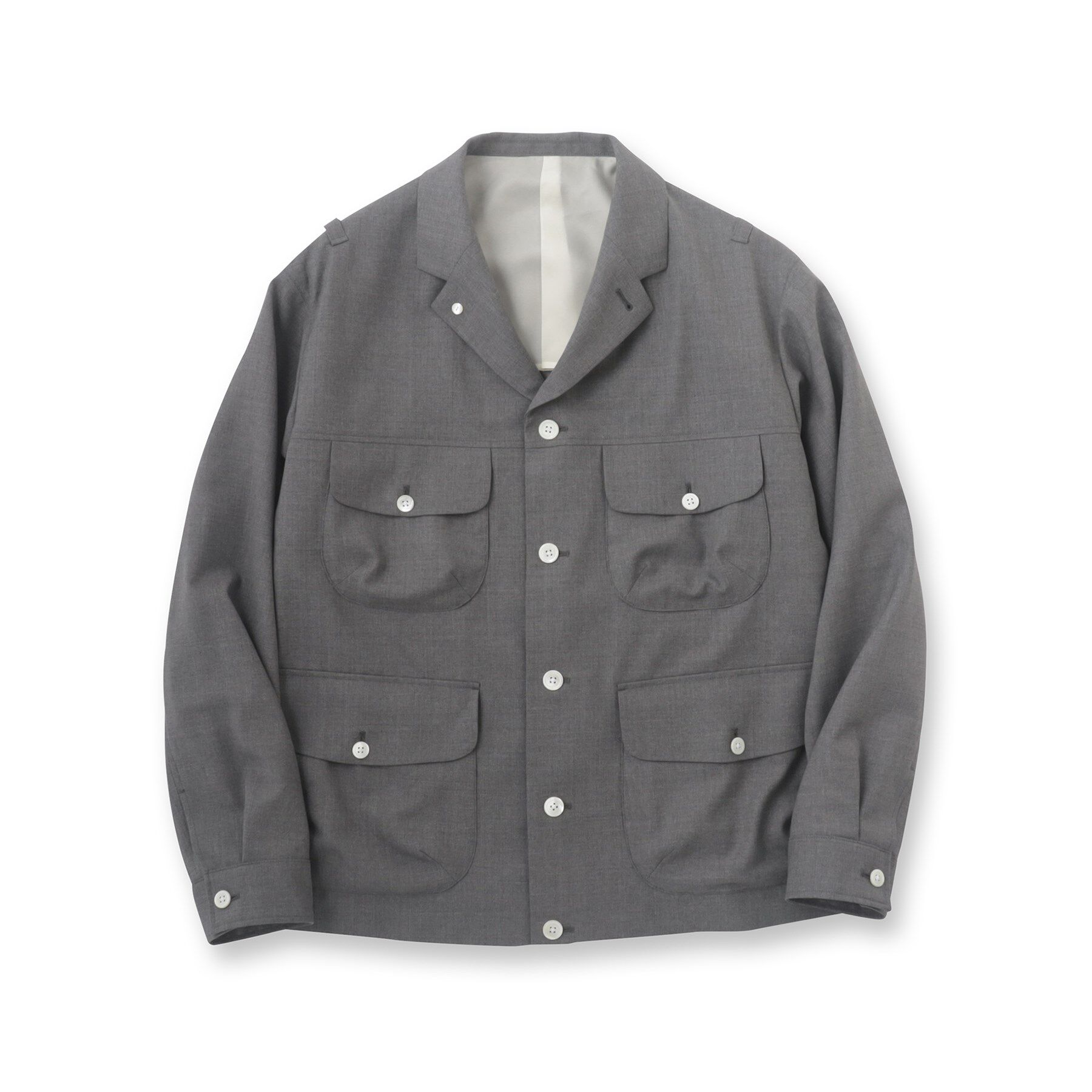 40CARATS&525「トニック グレーカバーオール」|ブルゾン・スタジャン|