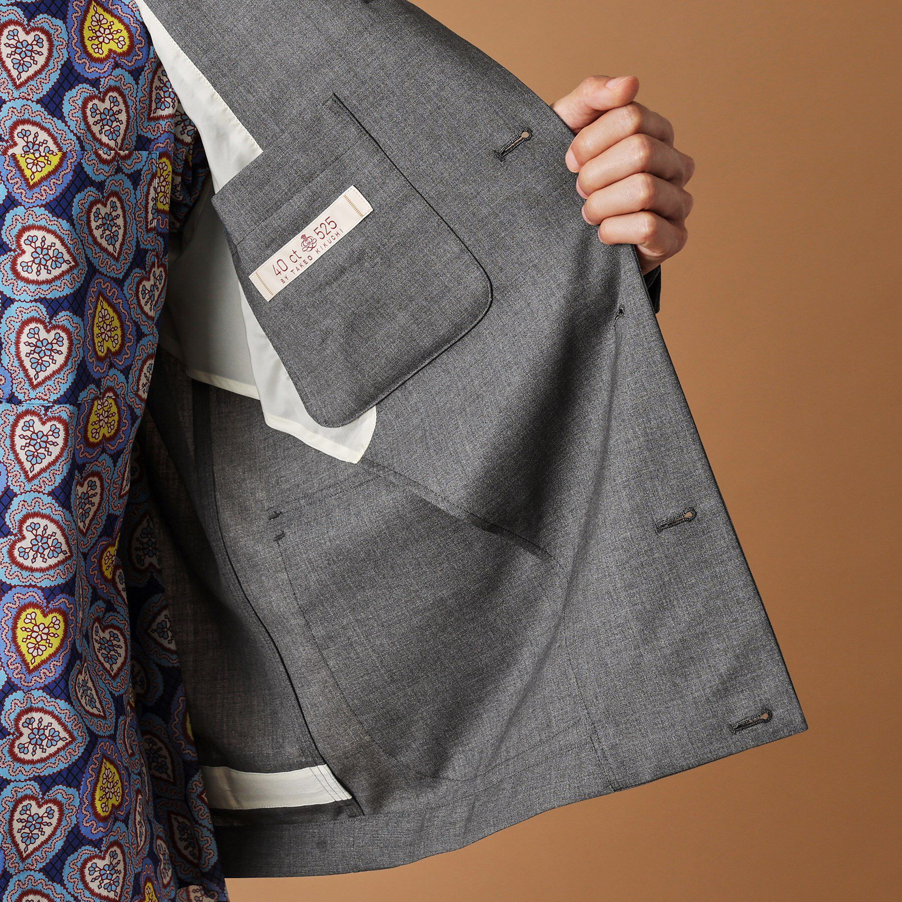 40CARATS&525「トニック グレーカバーオール」|ブルゾン・スタジャン|