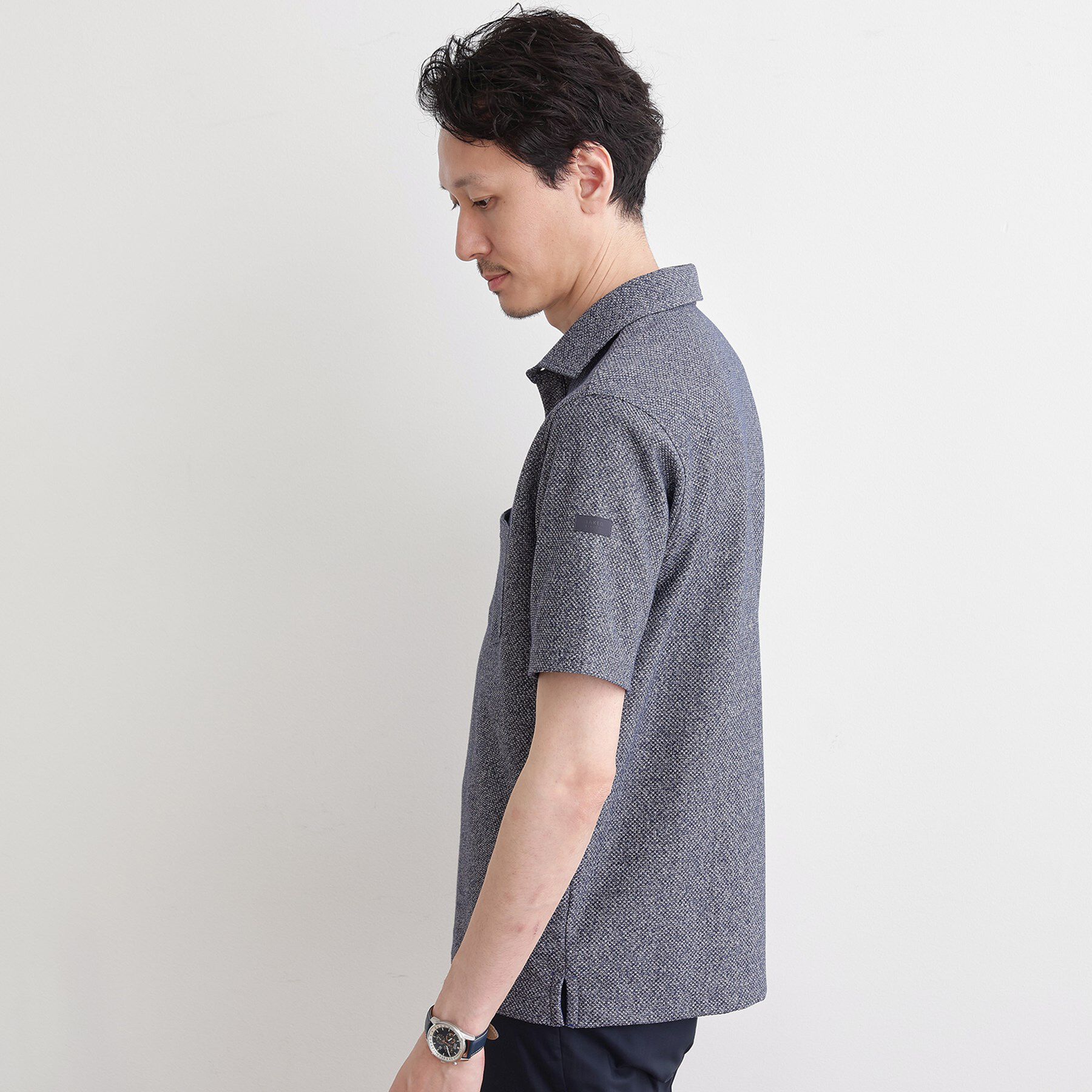 TAKEO KIKUCHI「【尾州織】メランジメッシュ ポロシャツ」|ポロシャツ|