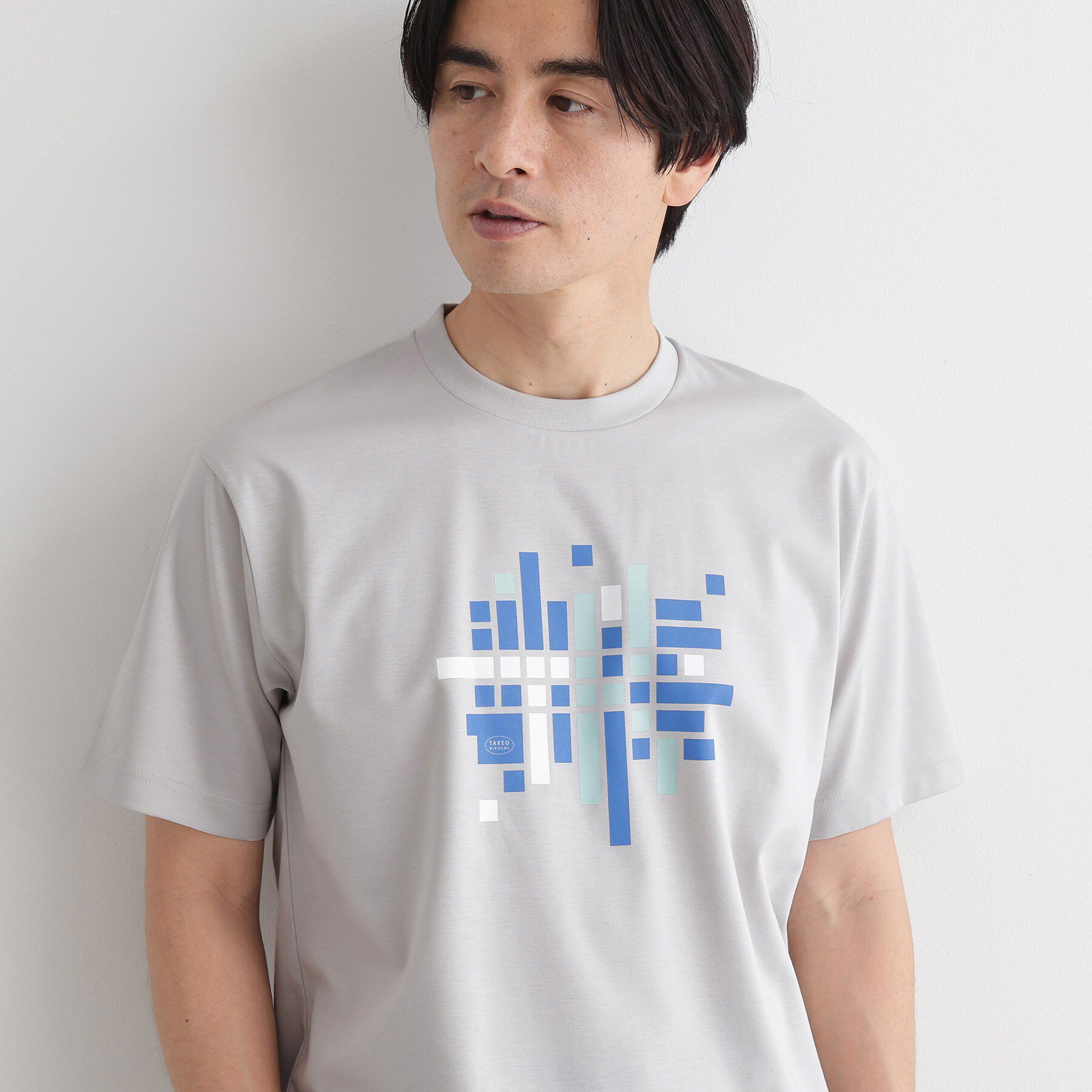TAKEO KIKUCHI「モザイクロゴ ポンチTシャツ」|Tシャツ・カットソー|