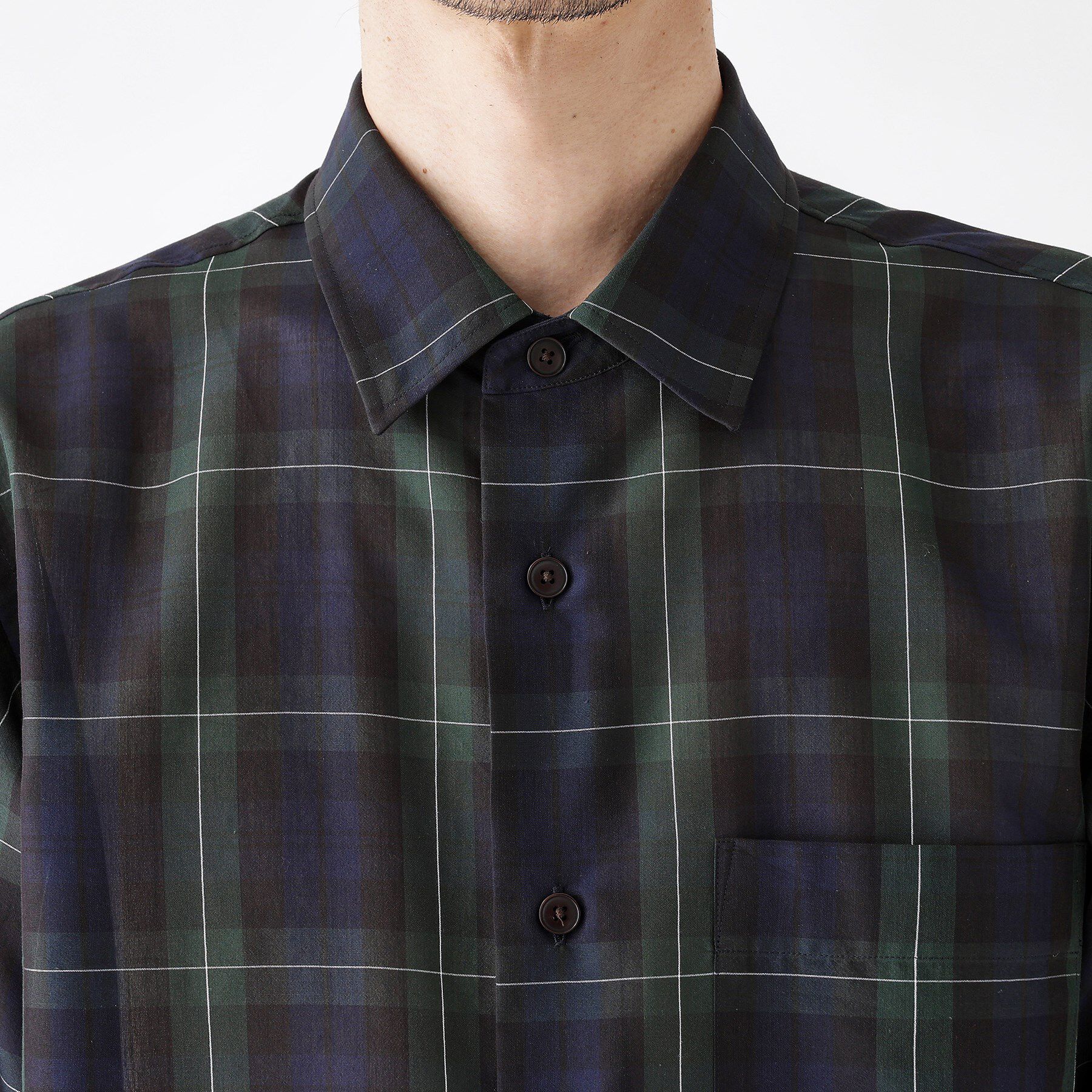 TAKEO KIKUCHI「【THE FLAGSHIP】シアーチェック シャツ」|シャツ・ブラウス|