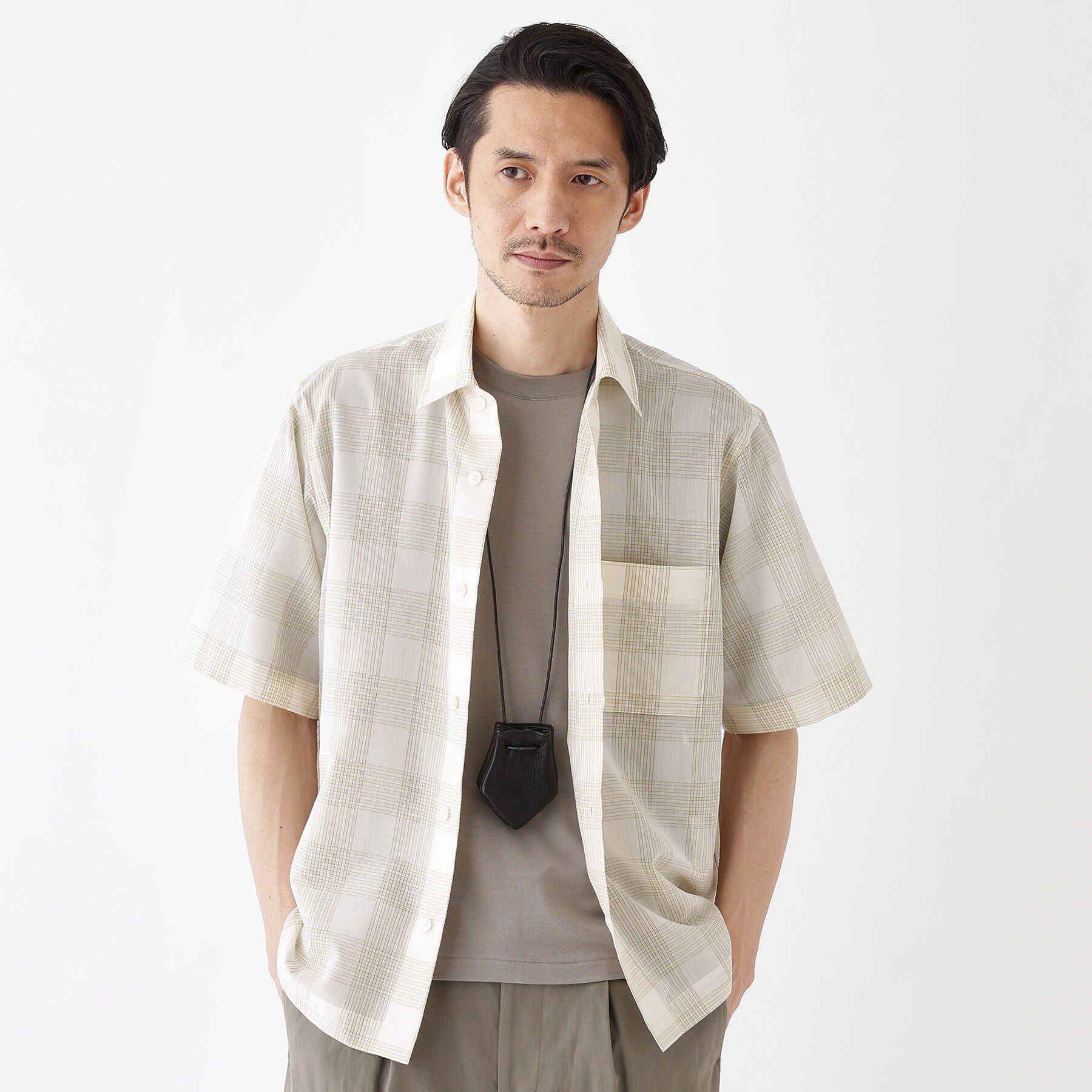 TAKEO KIKUCHI「【THE FLAGSHIP】シアーチェック シャツ」|シャツ・ブラウス|