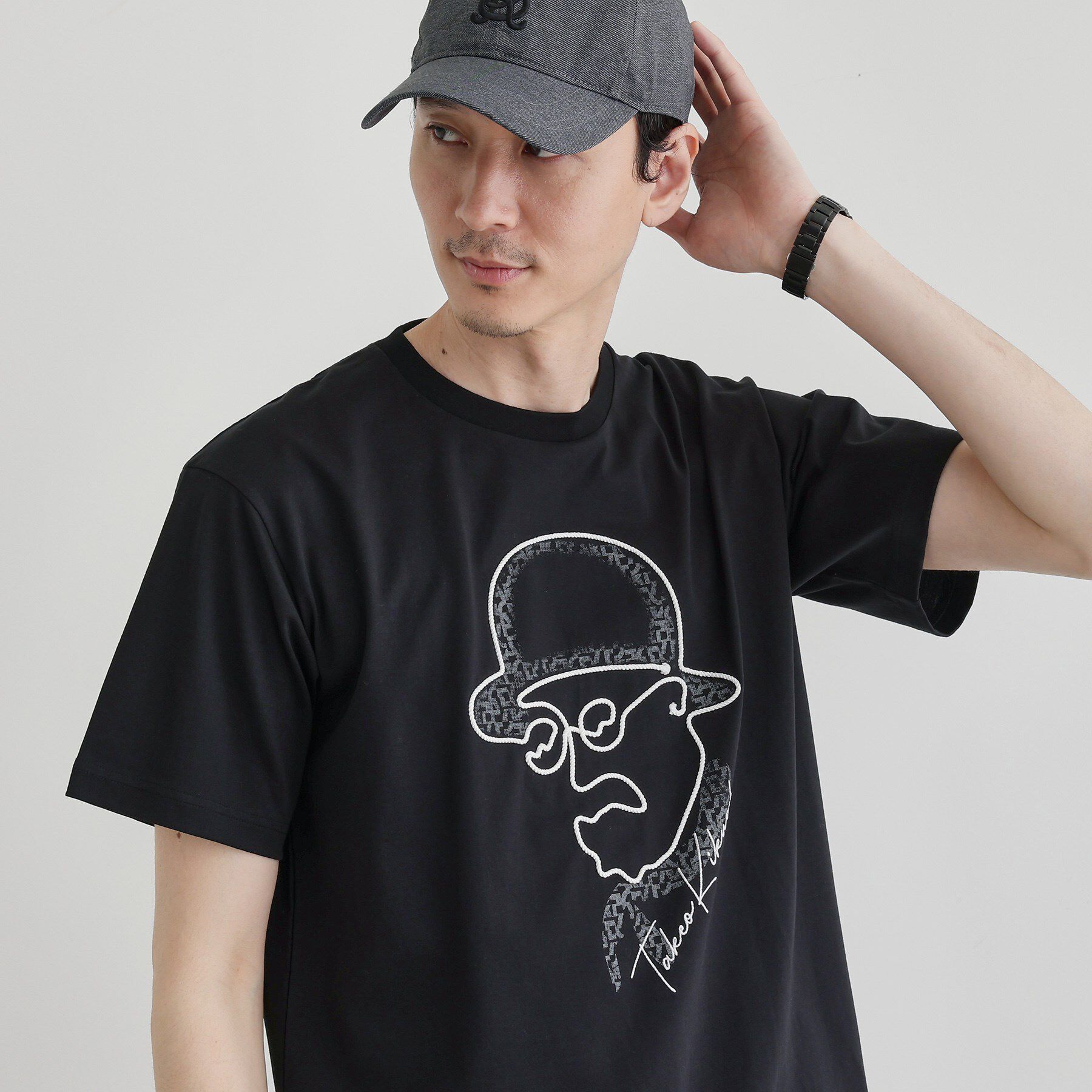 TAKEO KIKUCHI「【Sサイズ～】フェイスロープ刺繍 天竺Tシャツ」|Tシャツ・カットソー|