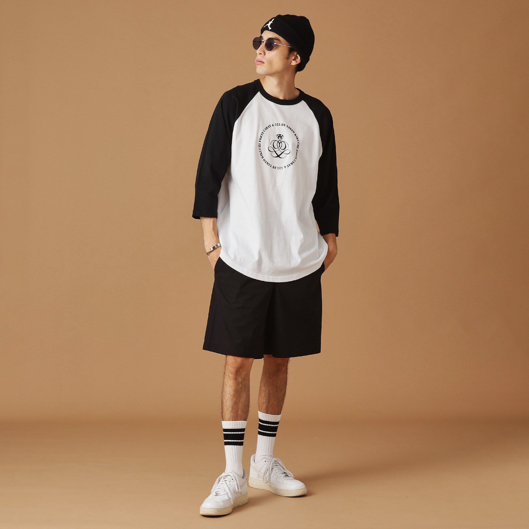 40CARATS&525「【Sサイズ～】アンドマーク7分袖ラグランTシャツ」|Tシャツ・カットソー|