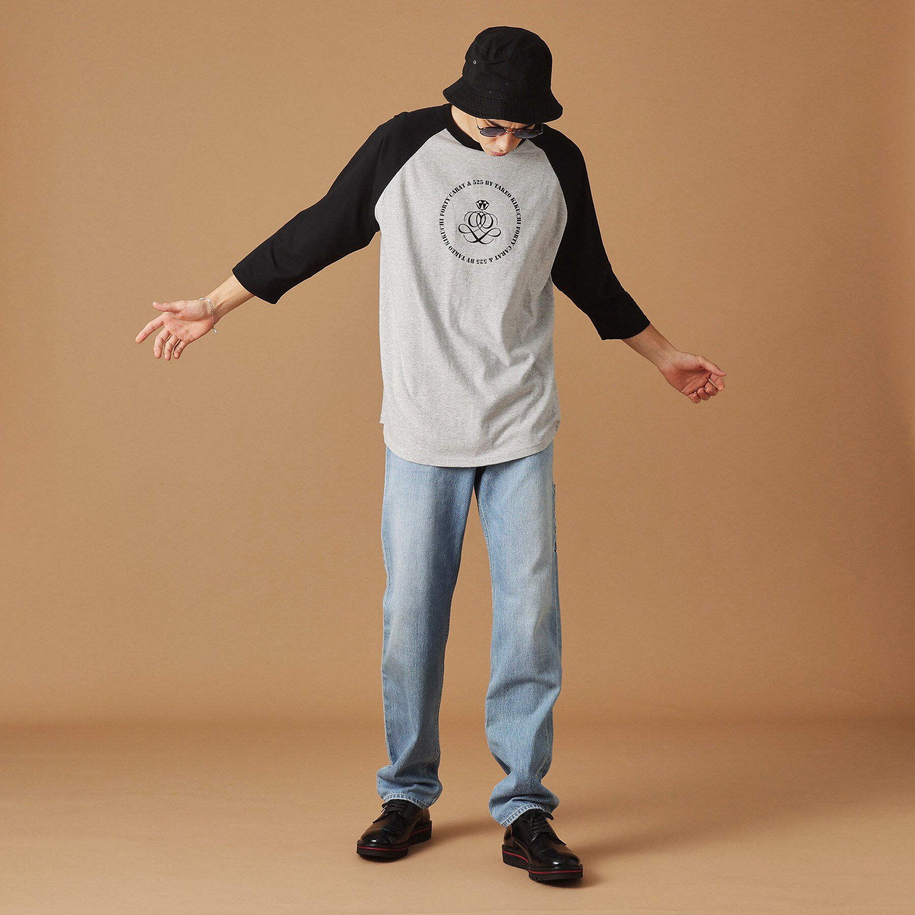 40CARATS&525「【Sサイズ～】アンドマーク7分袖ラグランTシャツ」|Tシャツ・カットソー|