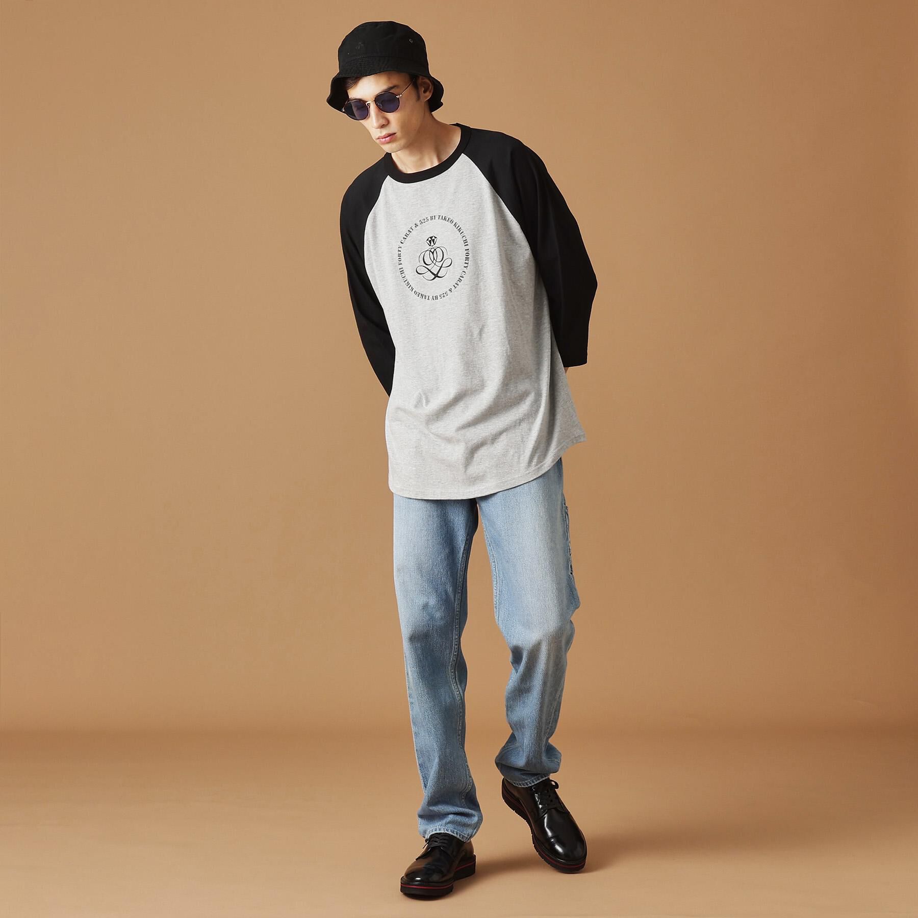 40CARATS&525「【Sサイズ～】アンドマーク7分袖ラグランTシャツ」|Tシャツ・カットソー|