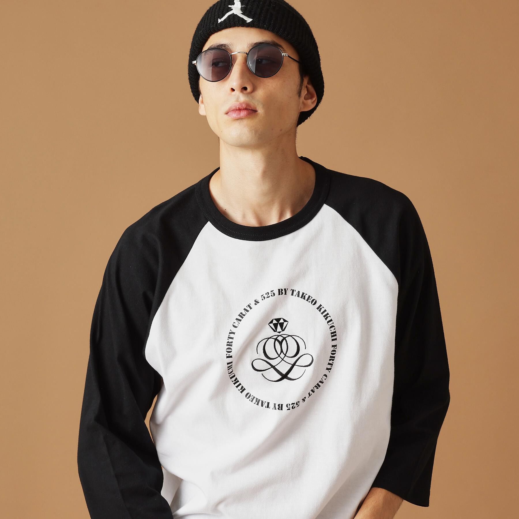 40CARATS&525「【Sサイズ～】アンドマーク7分袖ラグランTシャツ」|Tシャツ・カットソー|