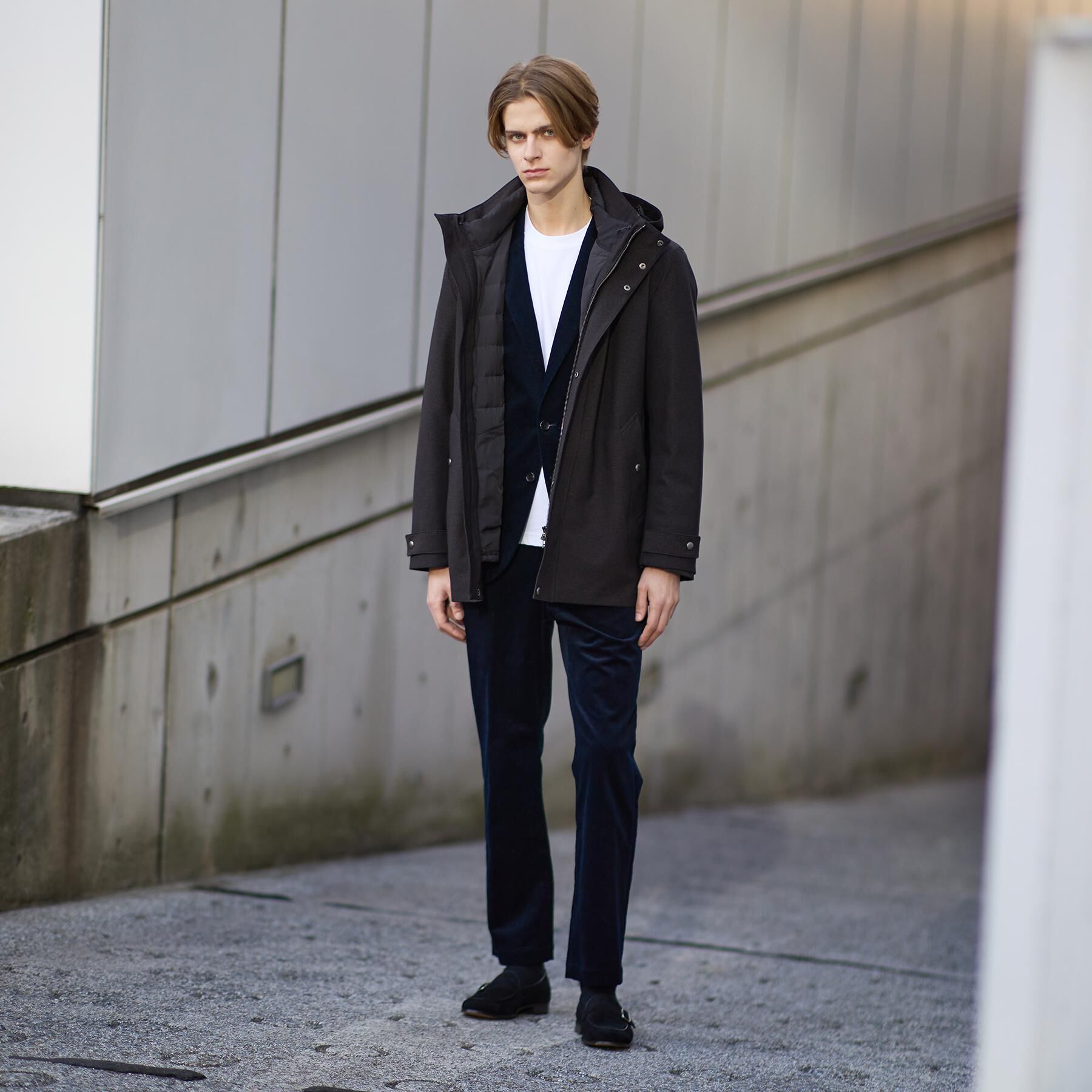 TAKEO KIKUCHI「【3WAY】ドビー ダウンライナー付ブルゾン」|ブルゾン・スタジャン|