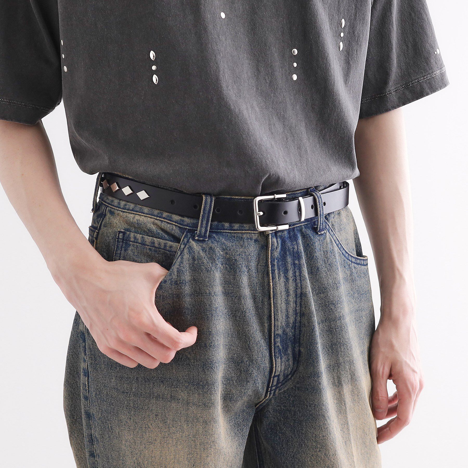 tk.TAKEO KIKUCHI「スタッズベルト」|ベルト|