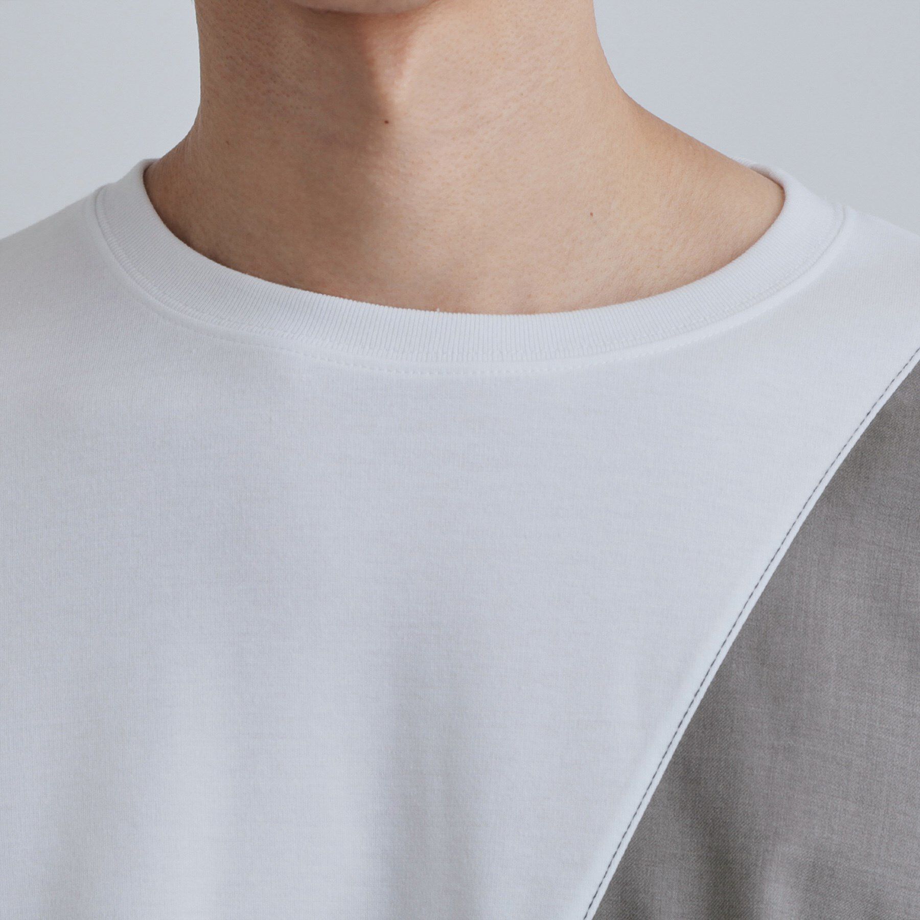 tk.TAKEO KIKUCHI「ブロックシャドー切替カットソー」|Tシャツ・カットソー|