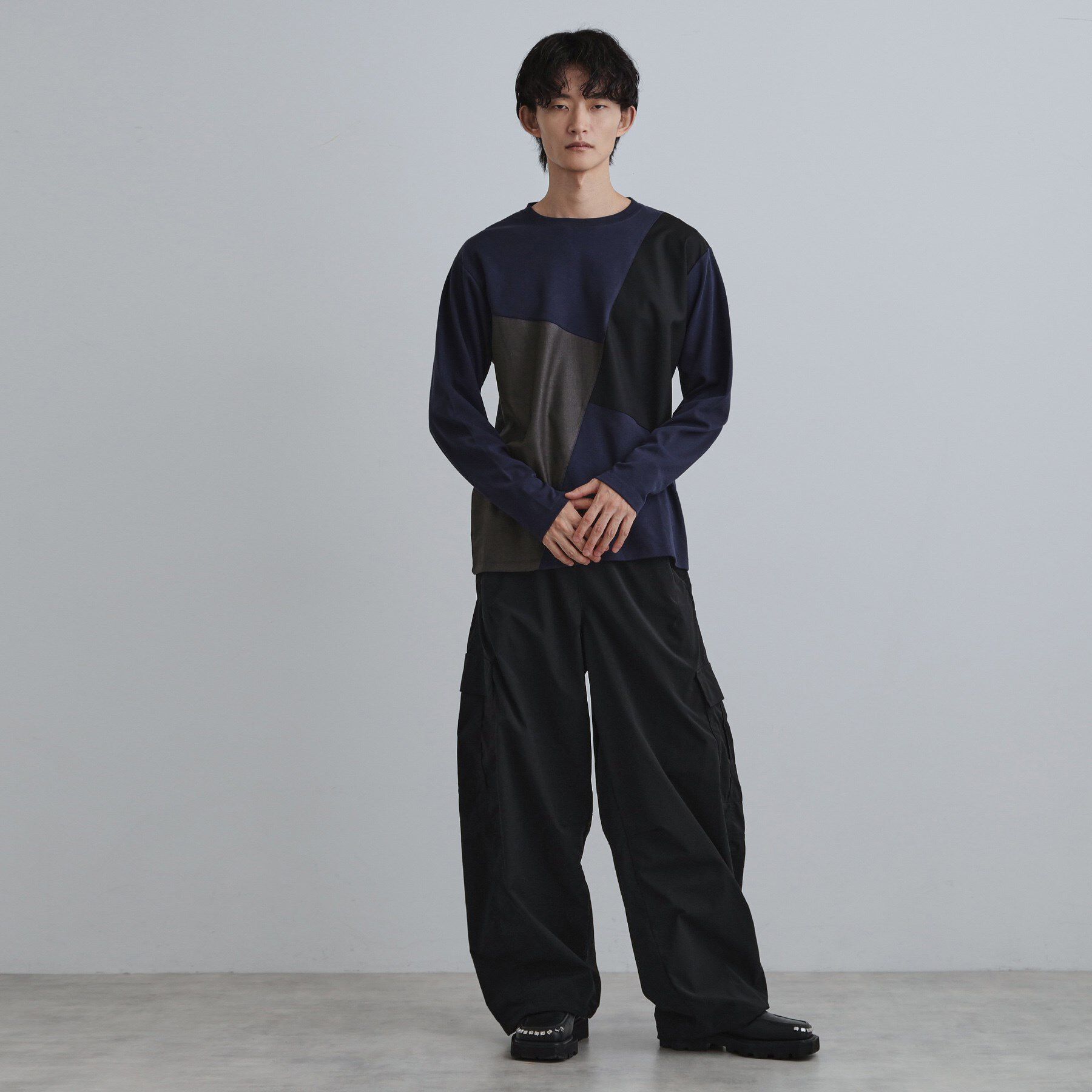 tk.TAKEO KIKUCHI「ブロックシャドー切替カットソー」|Tシャツ・カットソー|