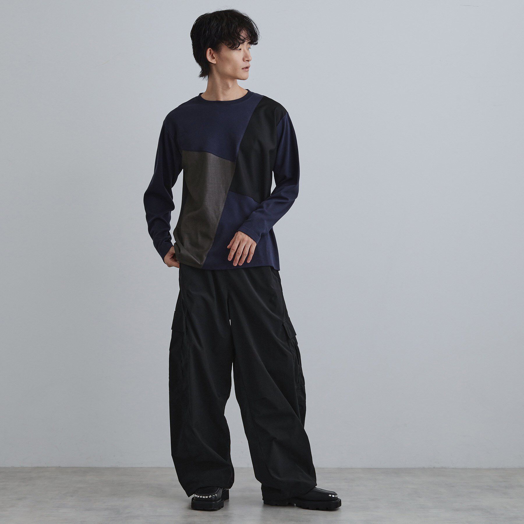 tk.TAKEO KIKUCHI「ブロックシャドー切替カットソー」|Tシャツ・カットソー|