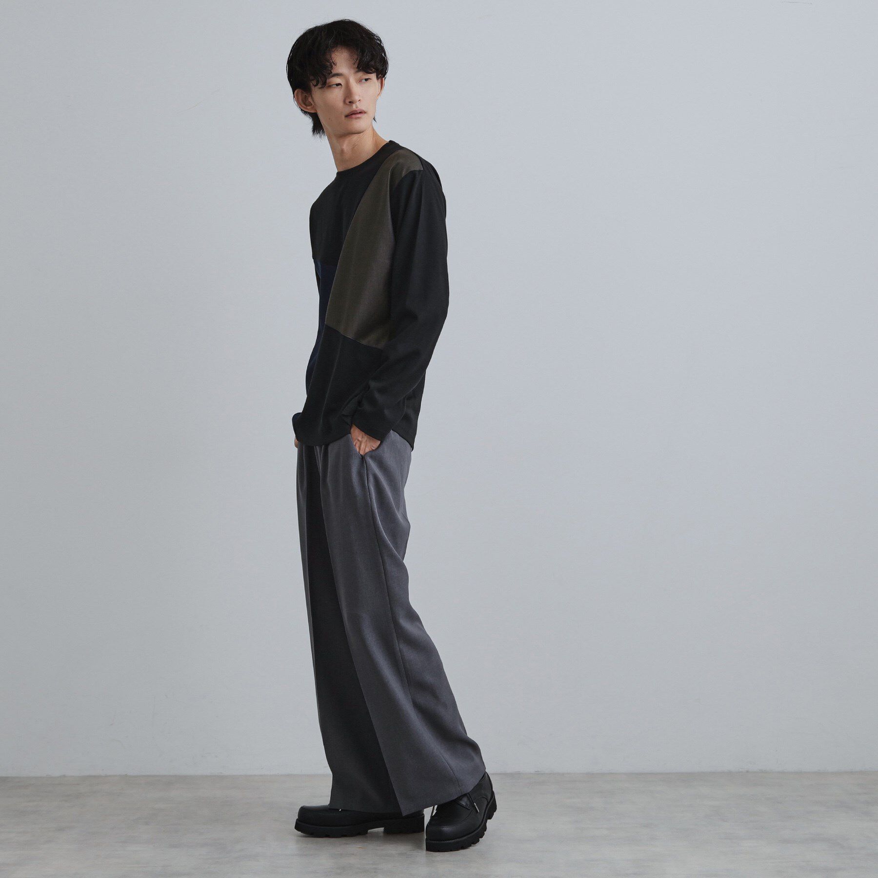 tk.TAKEO KIKUCHI「ブロックシャドー切替カットソー」|Tシャツ・カットソー|