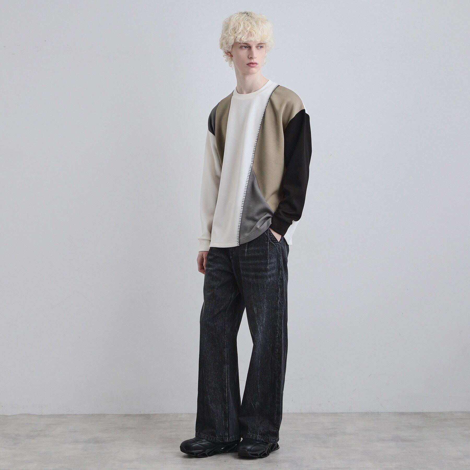 tk.TAKEO KIKUCHI「ダイヤゴナルブランケットカットソー」|Tシャツ・カットソー|