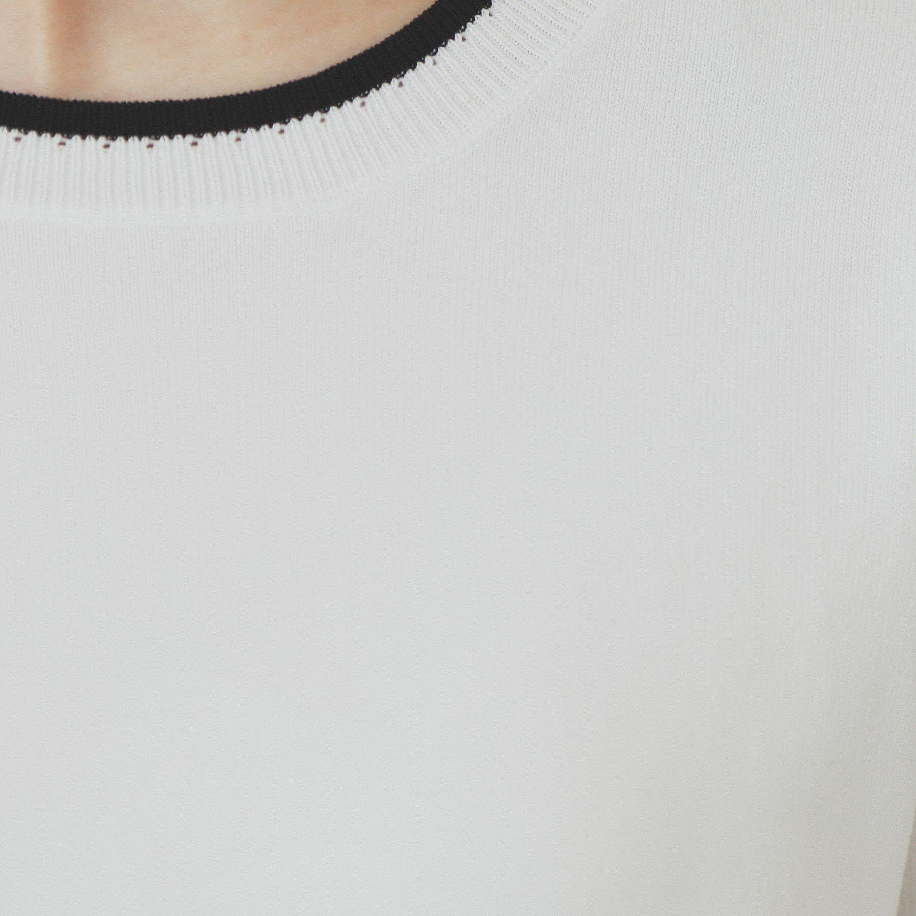 index「《7色展開/XS-LLサイズ》クルーネックデザインスリーブニット【洗濯機洗い可】」|ニット・セーター|