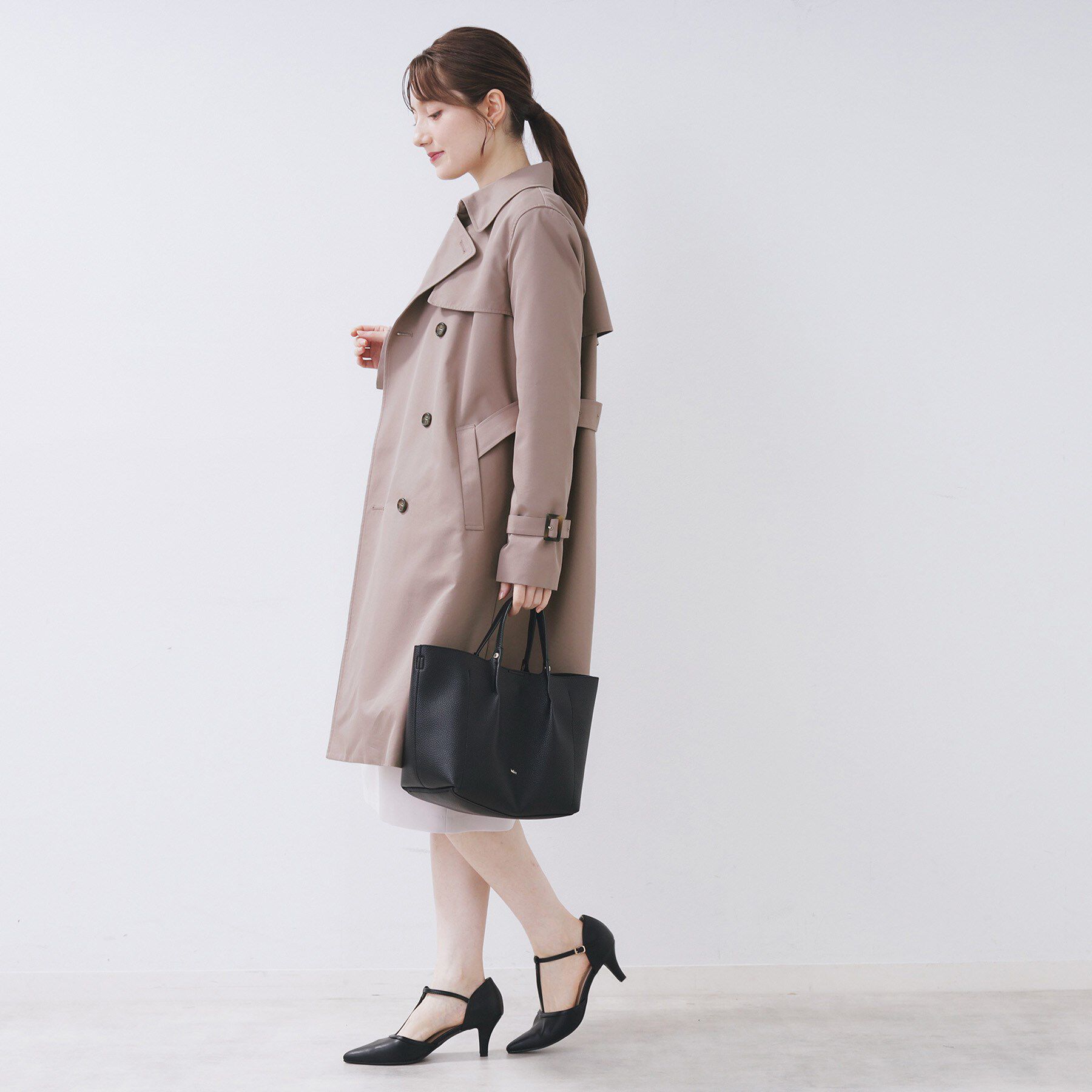 index「トレンチコート【洗濯機OK/撥水/花粉対応】《XS～3L》」|トレンチコート|
