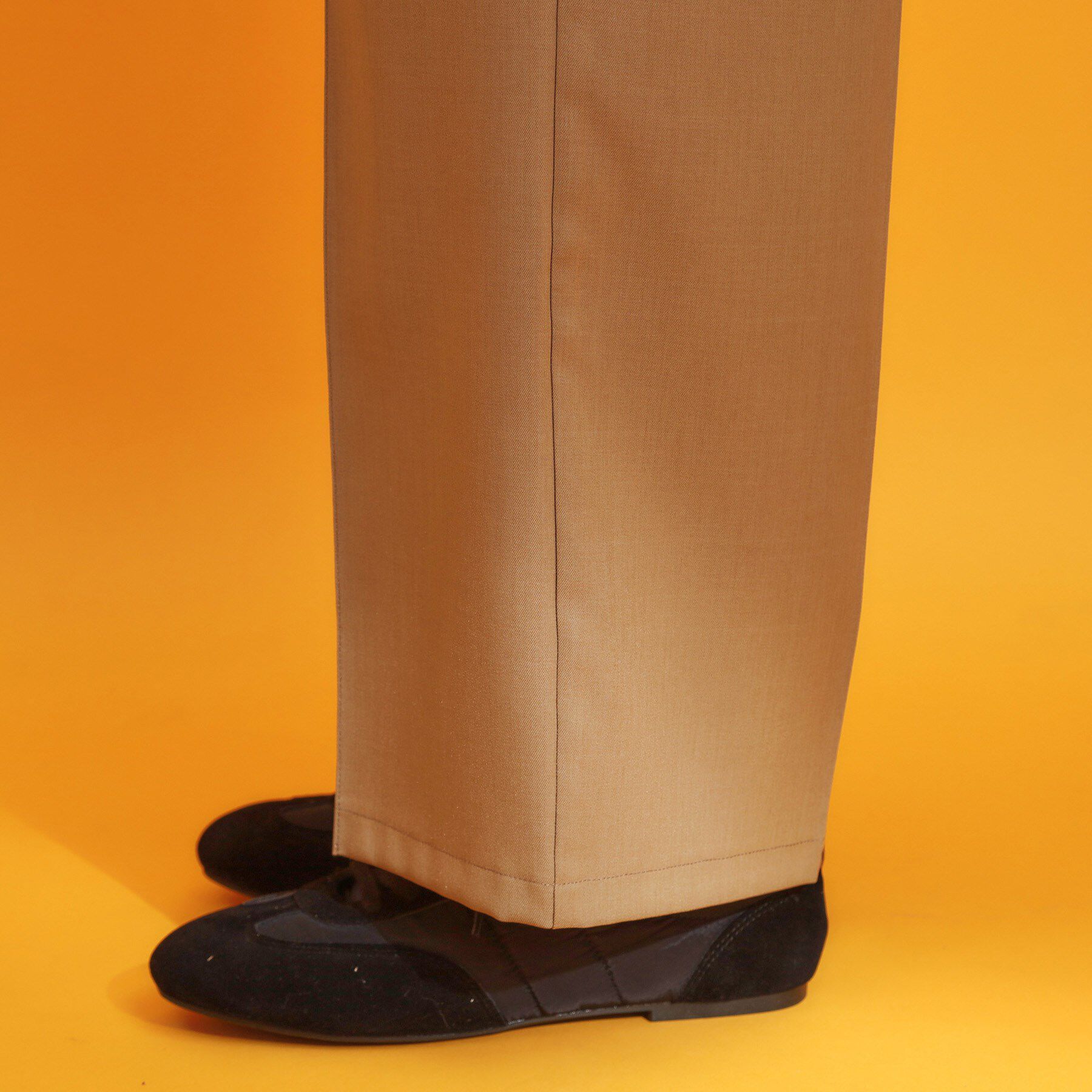 THE SHOP TK「麻調ピンタックワイドパンツ【洗濯機OK】」|その他|