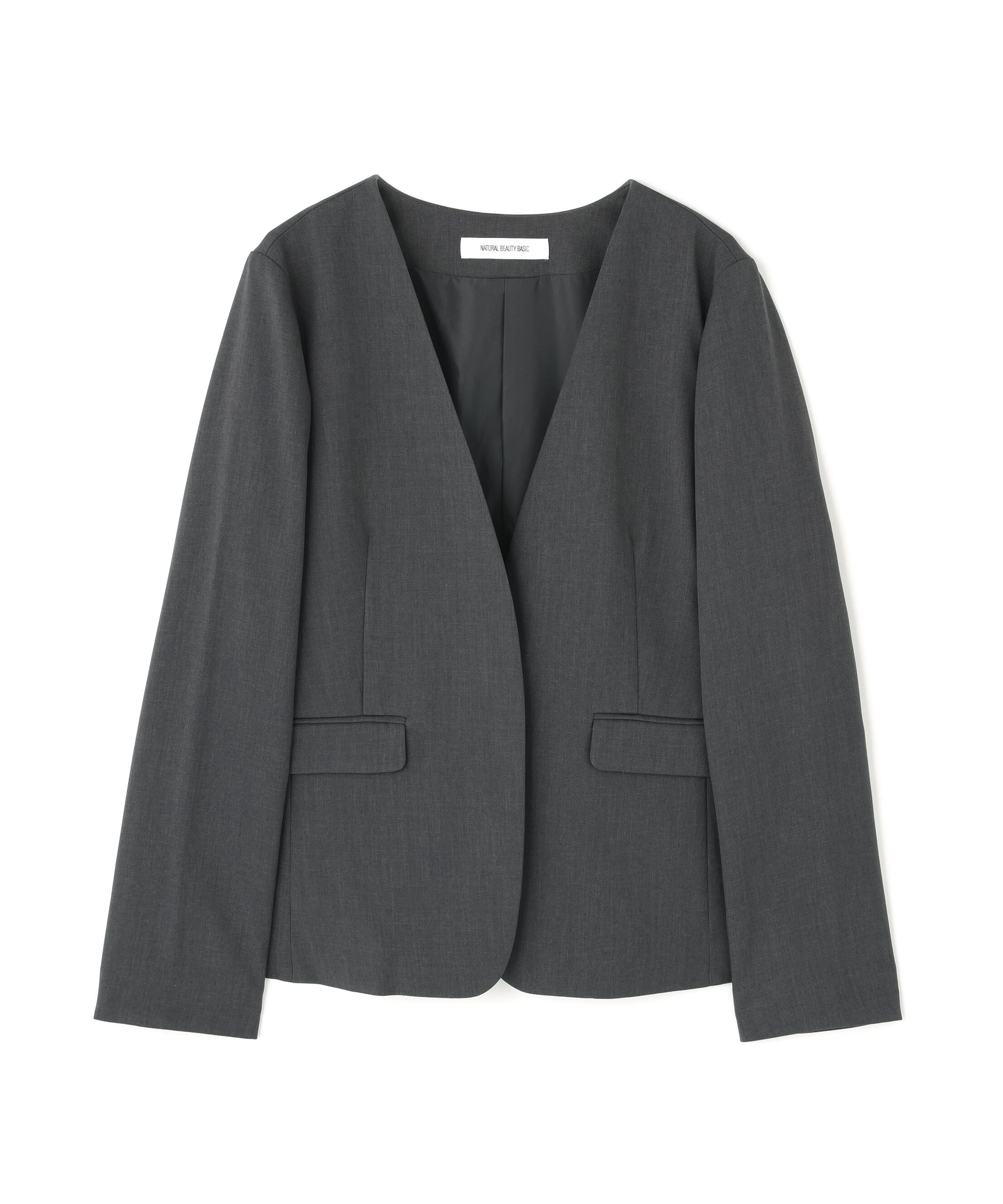  「パウダリーツイルセットアップシリーズ ノーカラージャケット」|その他|