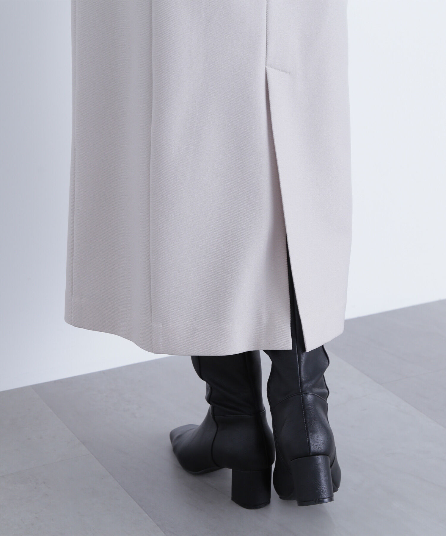  「バイカラーボタンナローワンピース」|ワンピース|