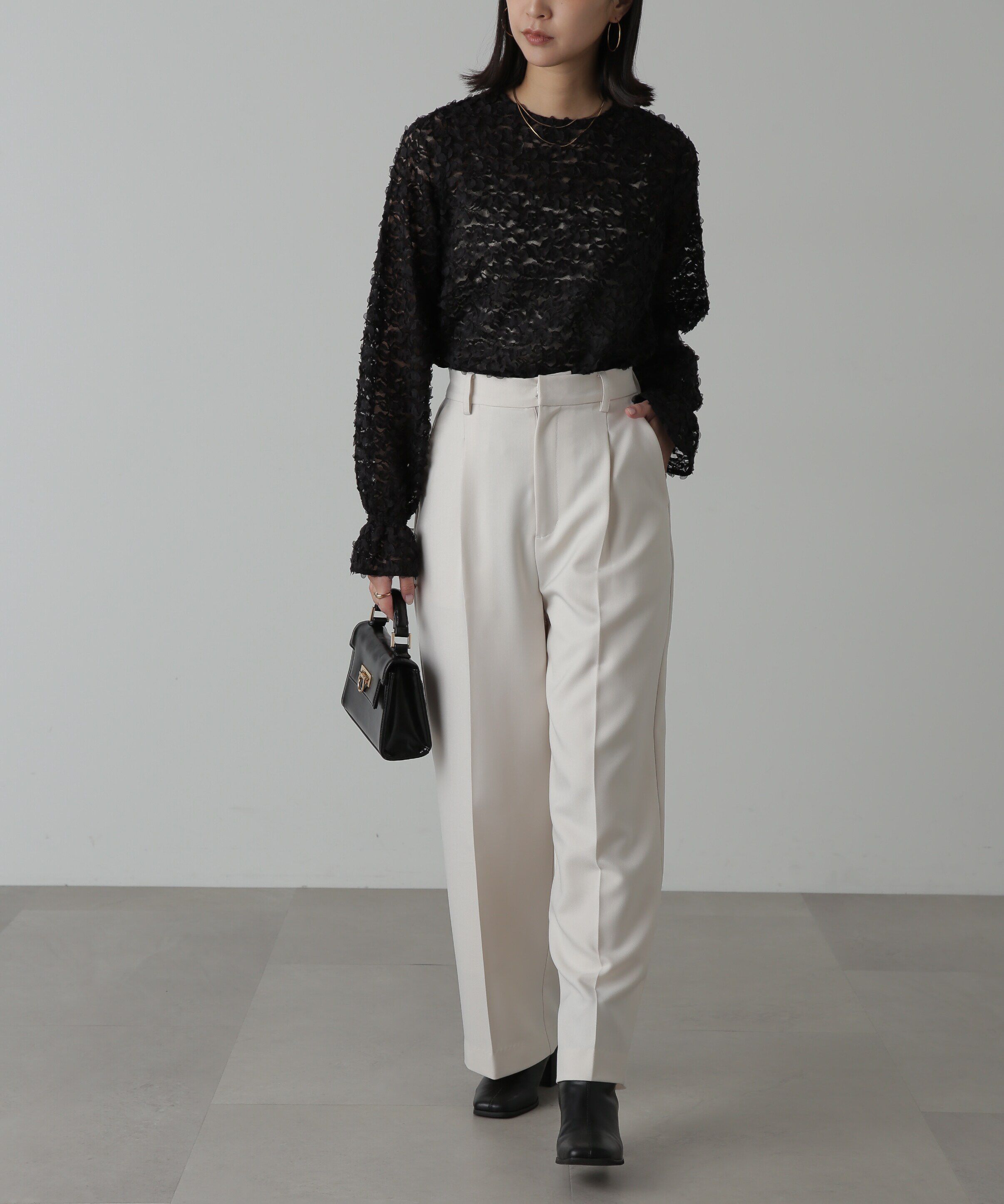  「レースフリルブラウス」|シャツ・ブラウス|