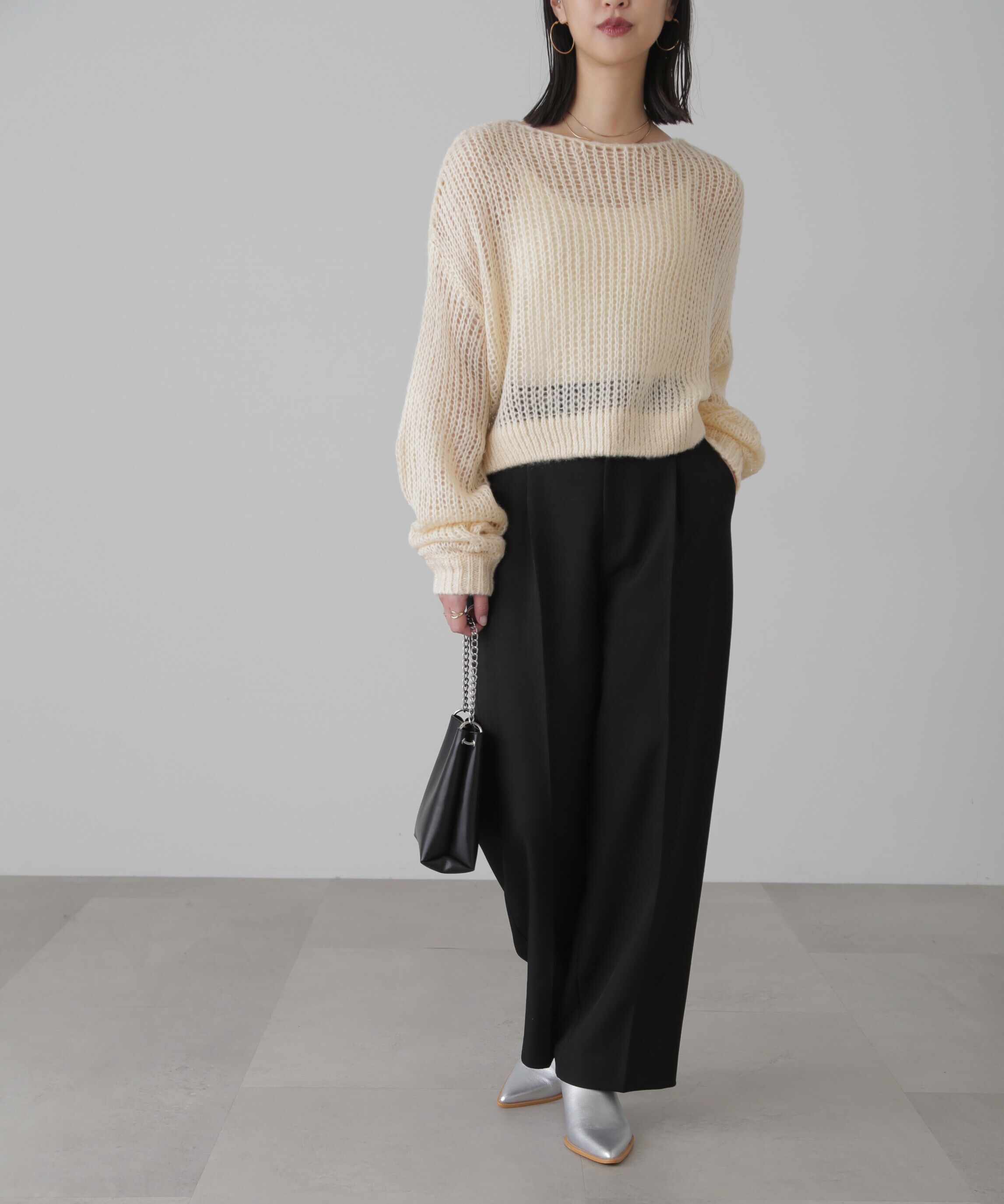  「シアーモヘヤライクニット」|ニット・セーター|