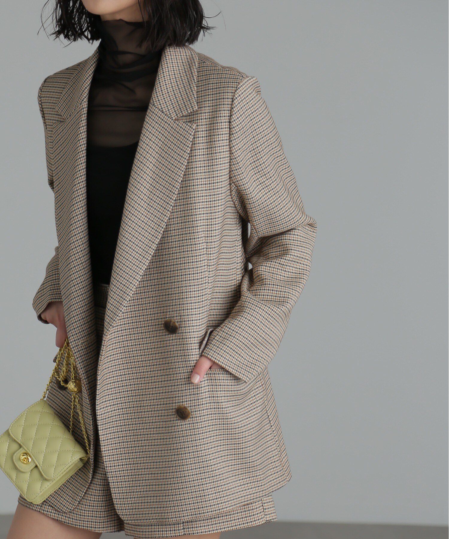  「シースルーハイネックカットソー」|Tシャツ・カットソー|