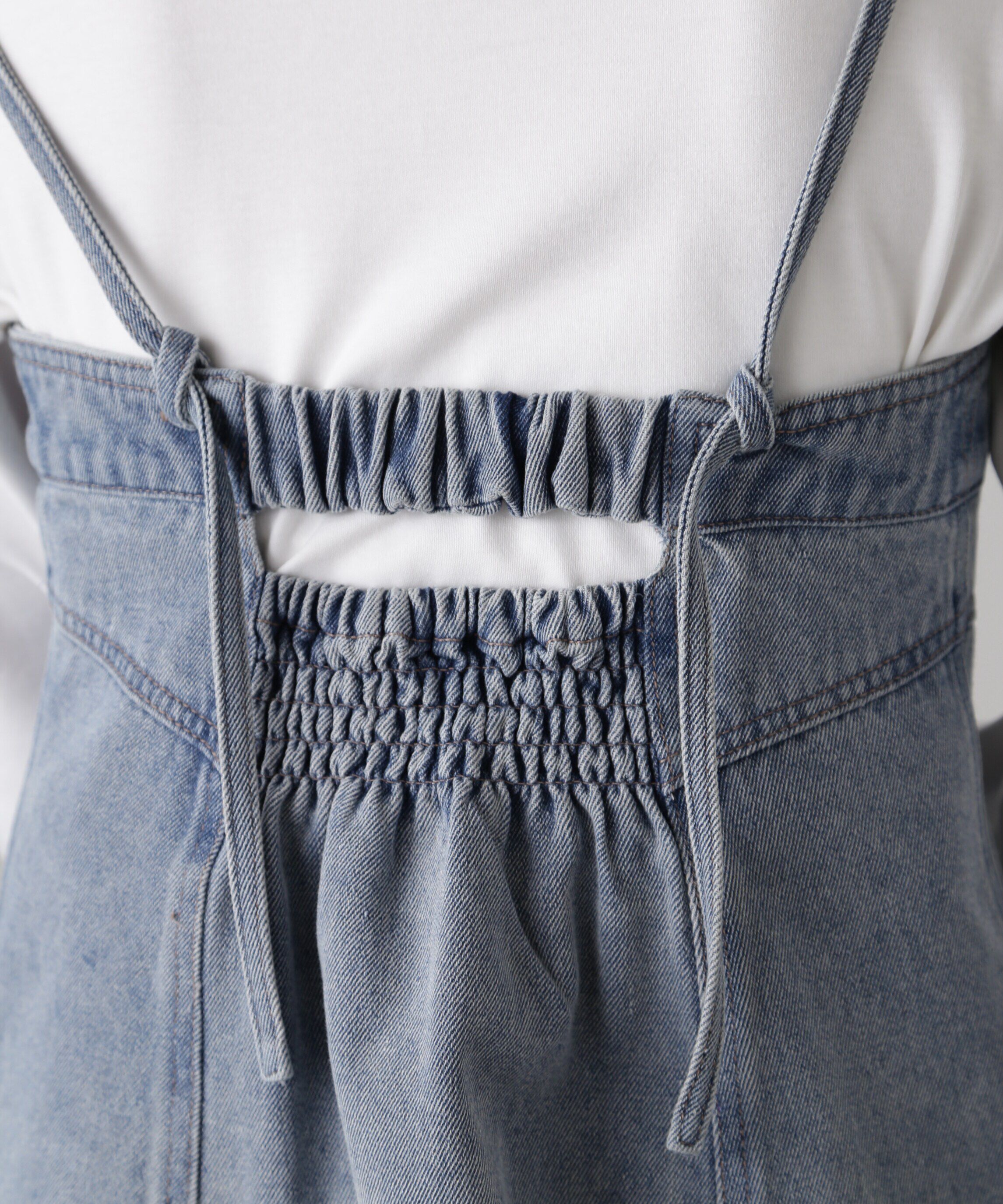  「フロントジップデニムキャミビスチェ」|シャツ・ブラウス|