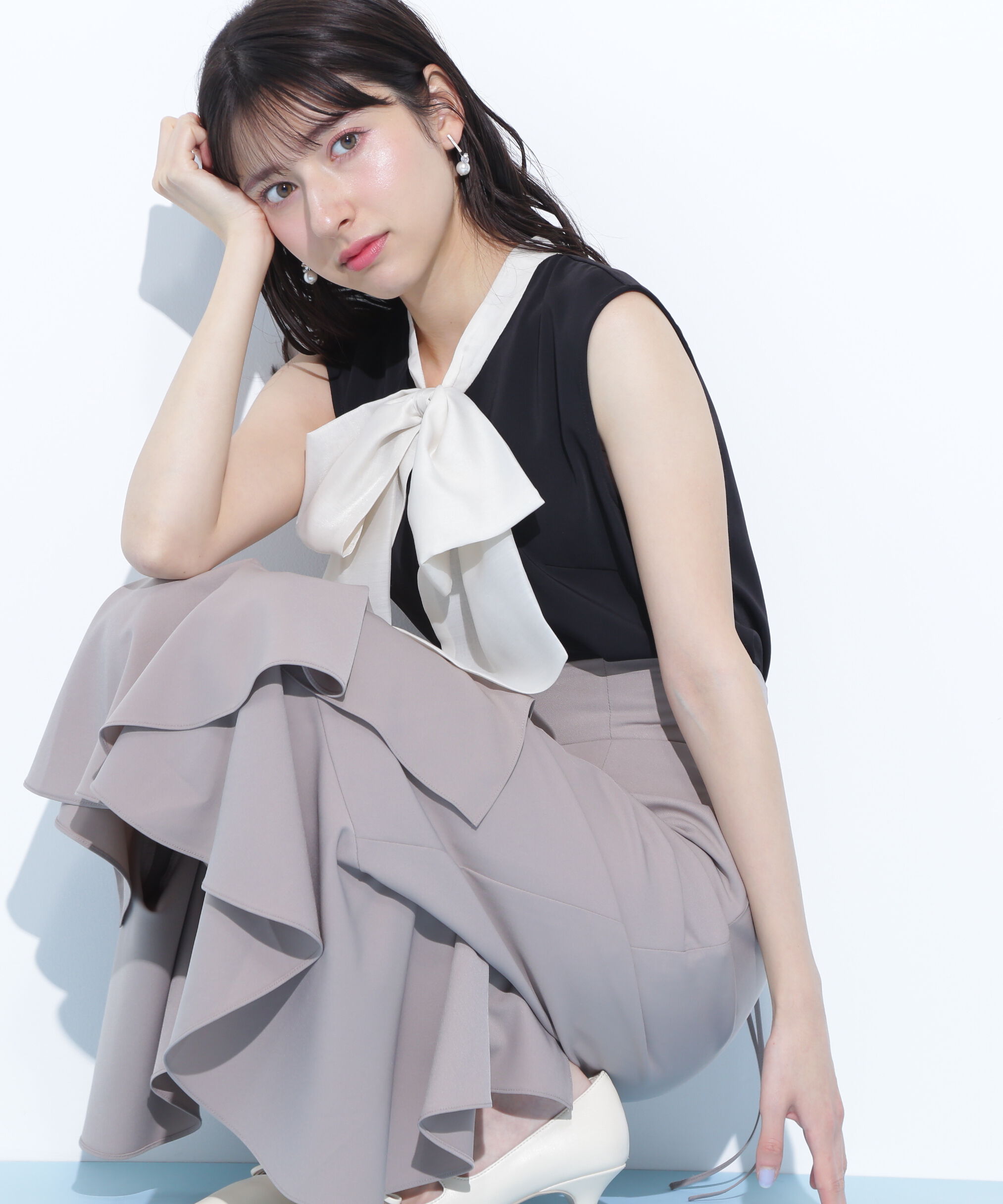  「ビッグボウタイブラウス」|シャツ・ブラウス|