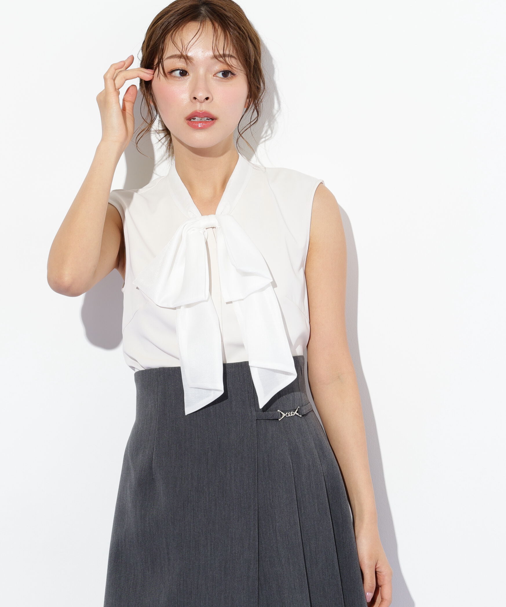  「ビッグボウタイブラウス」|シャツ・ブラウス|