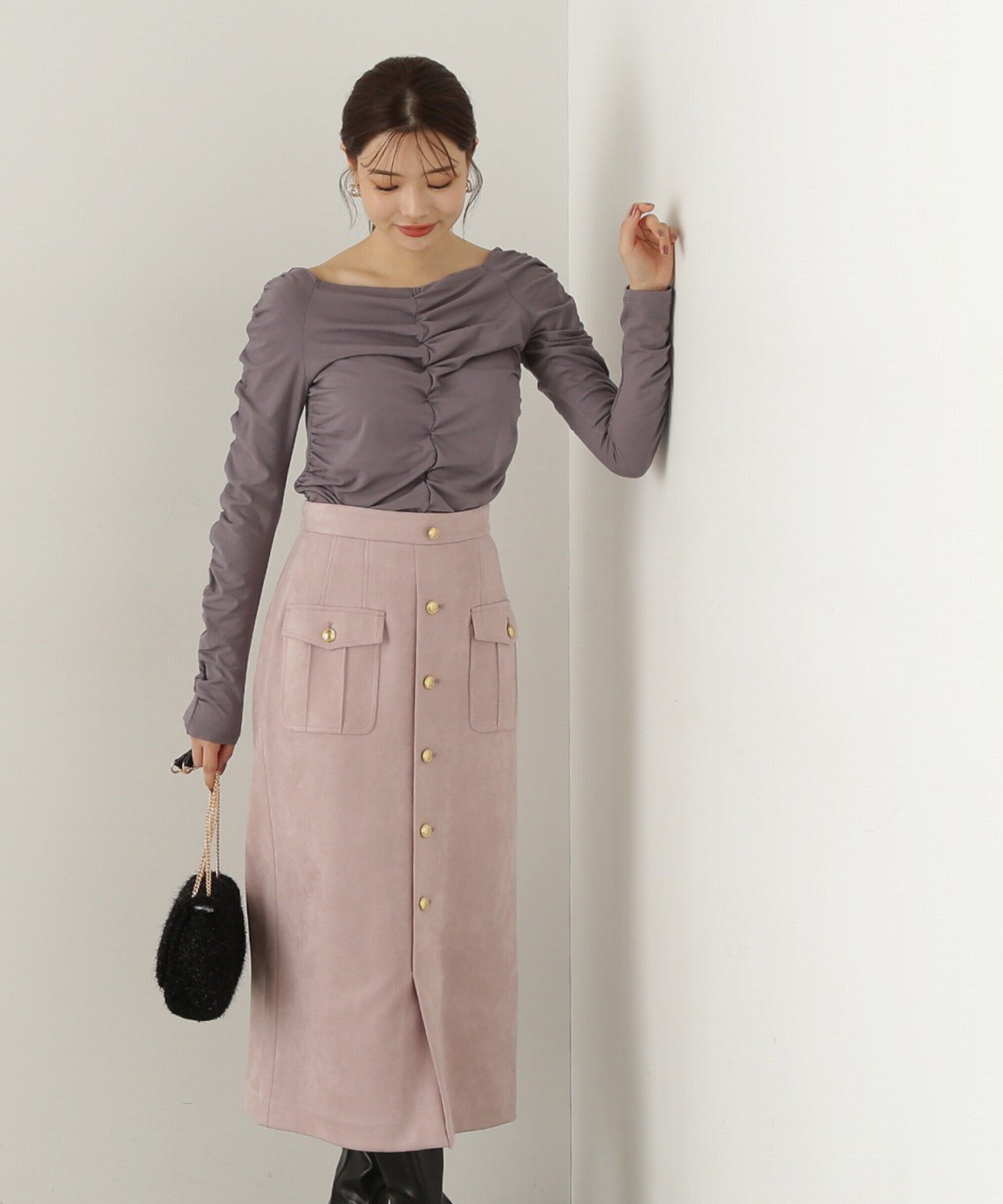 PROPORTION BODY DRESSING「シャーリングロングT」|Tシャツ・カットソー|