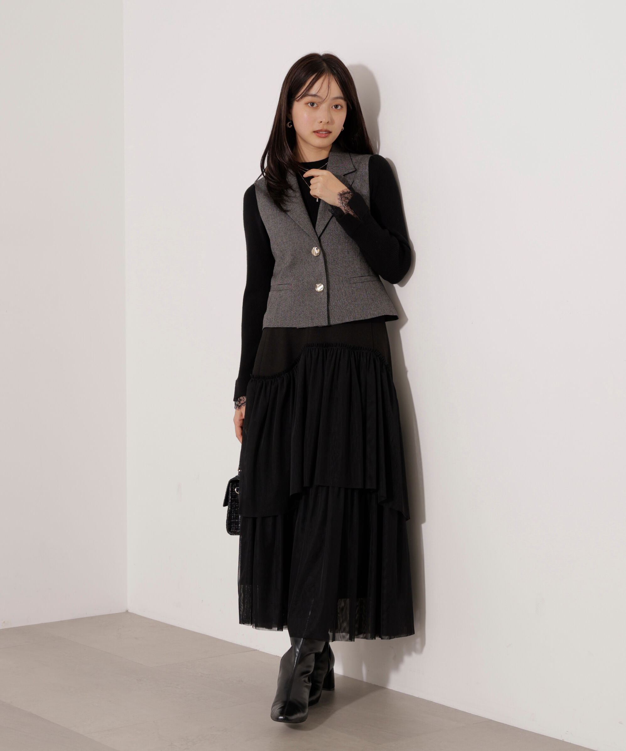 PROPORTION BODY DRESSING「テーラードジレセットアップ」|ワンピース|