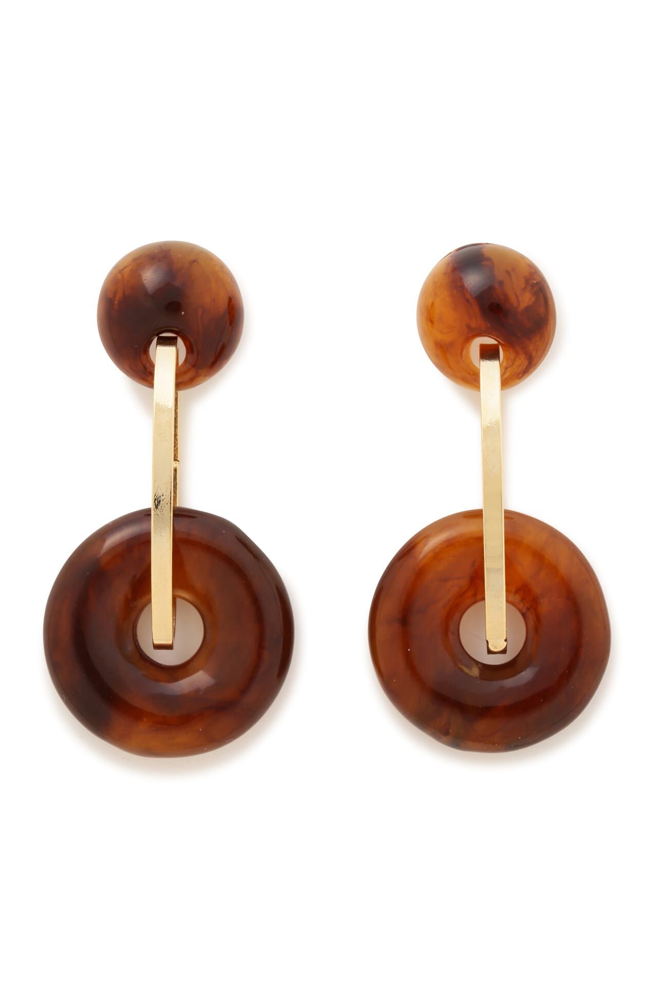  「ダブルリングドロップピアス」|その他|