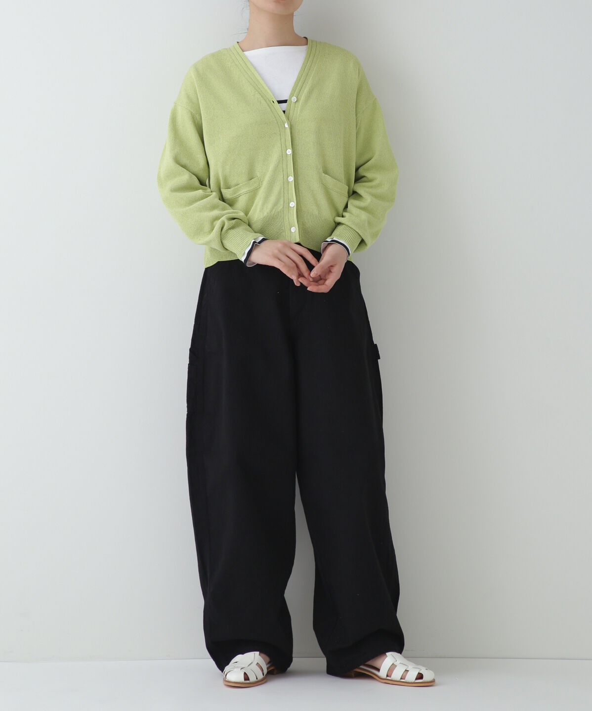  「◆ペーパーヤーンカーディガン」|ニット・セーター|