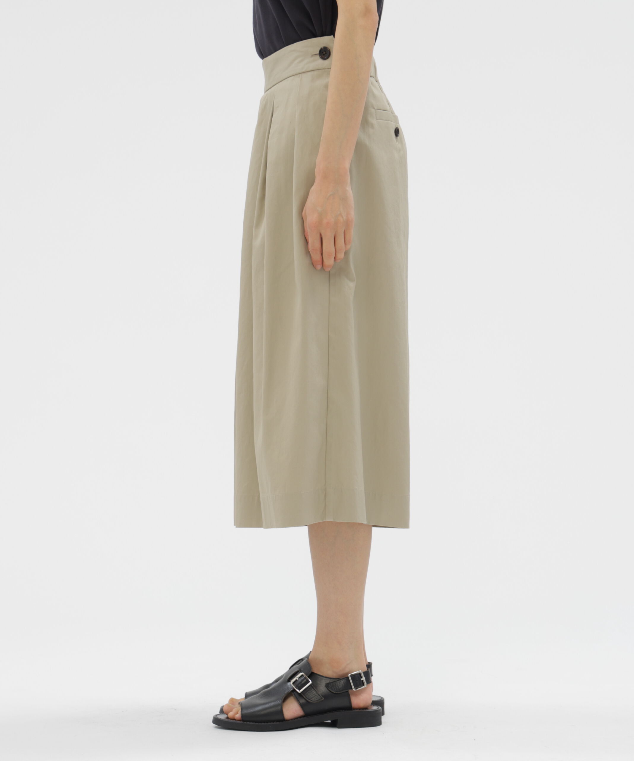  「SOFT BRUSHED COTTON TWILL TROUSERS」|キュロット|