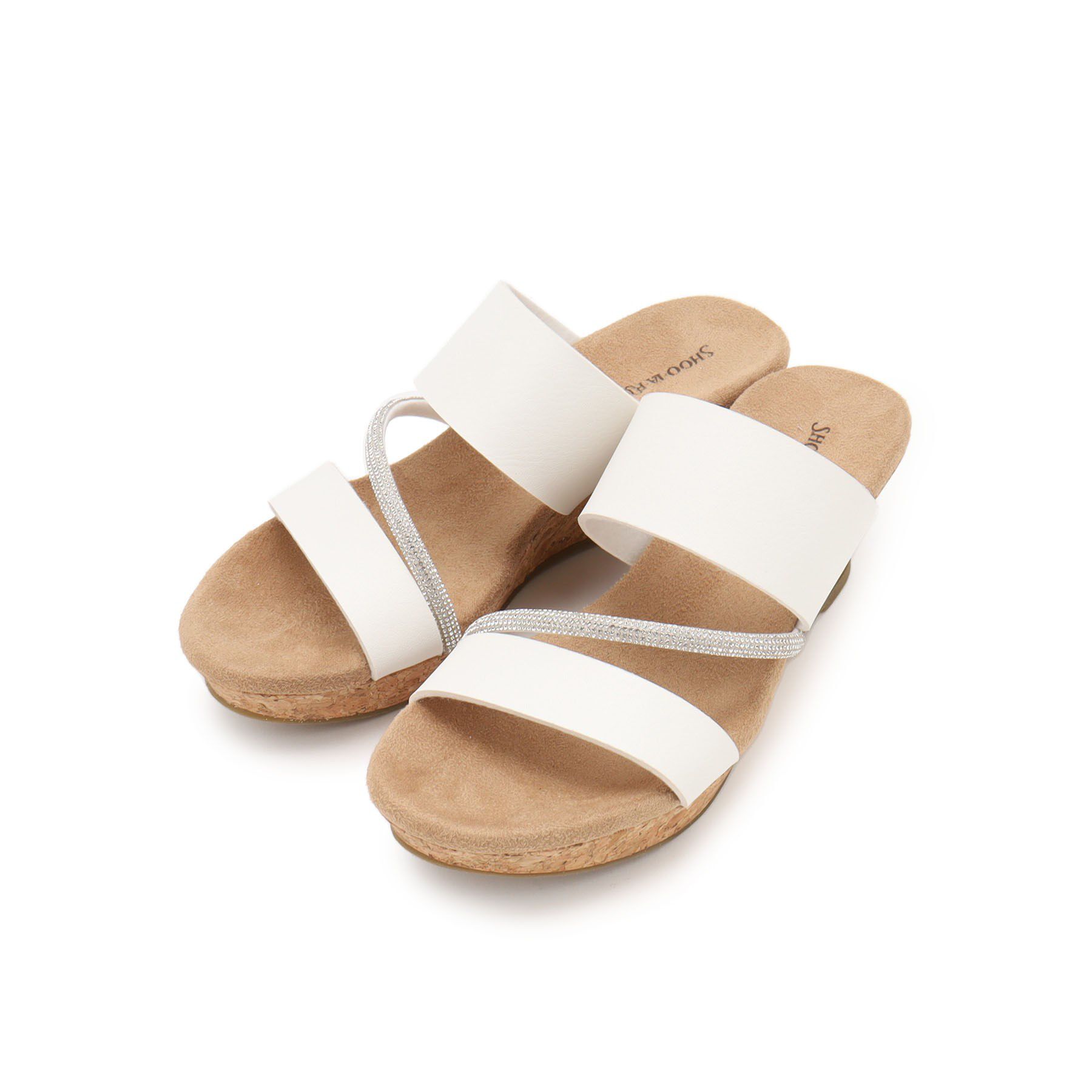 SHOO･LA･RUE「キラキラループマガールサンダル」|サンダル|オフホワイト(003