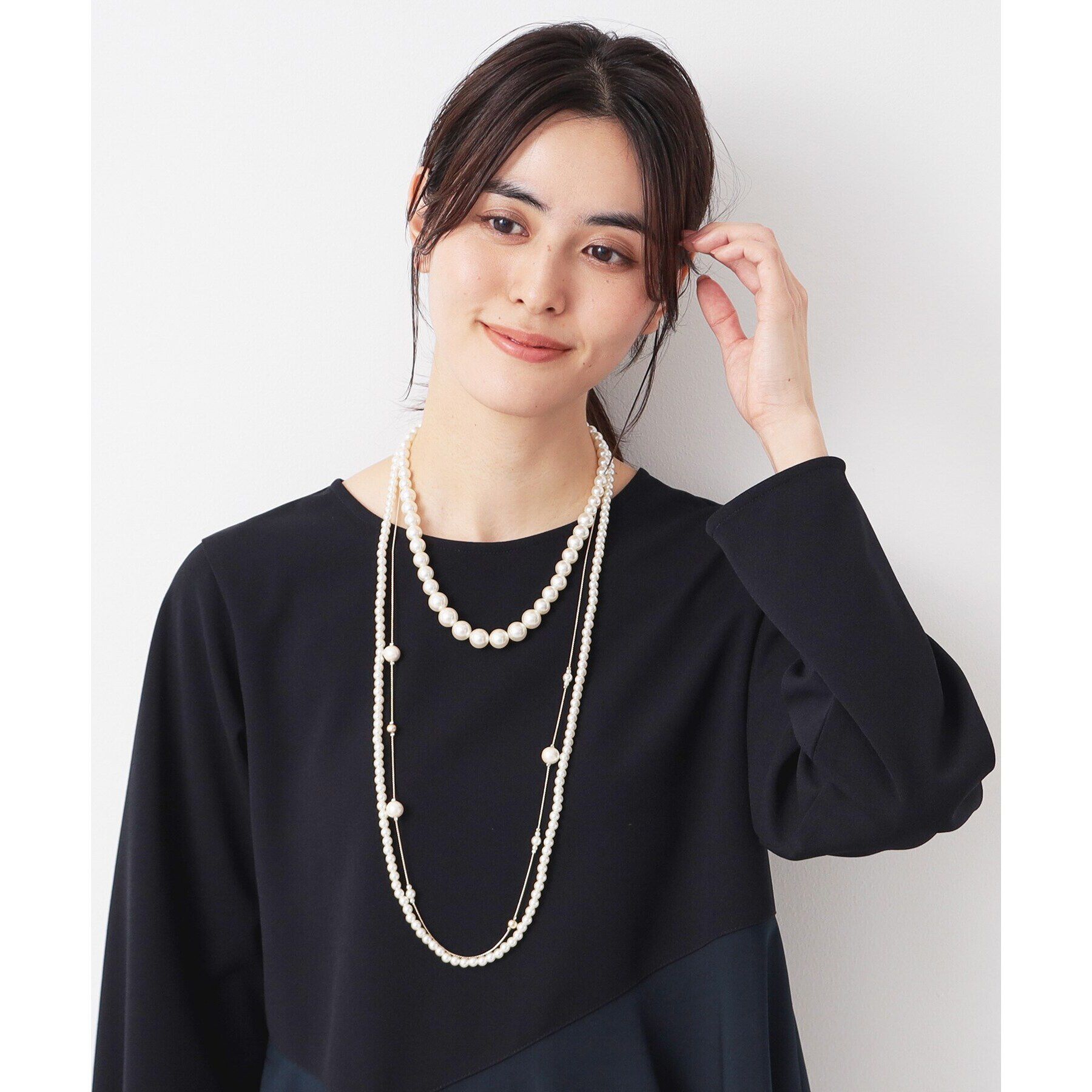 Dessin「【入卒／セレモニー】7WAYパール調ネックレス」|ネックレス|ホワイト(002)