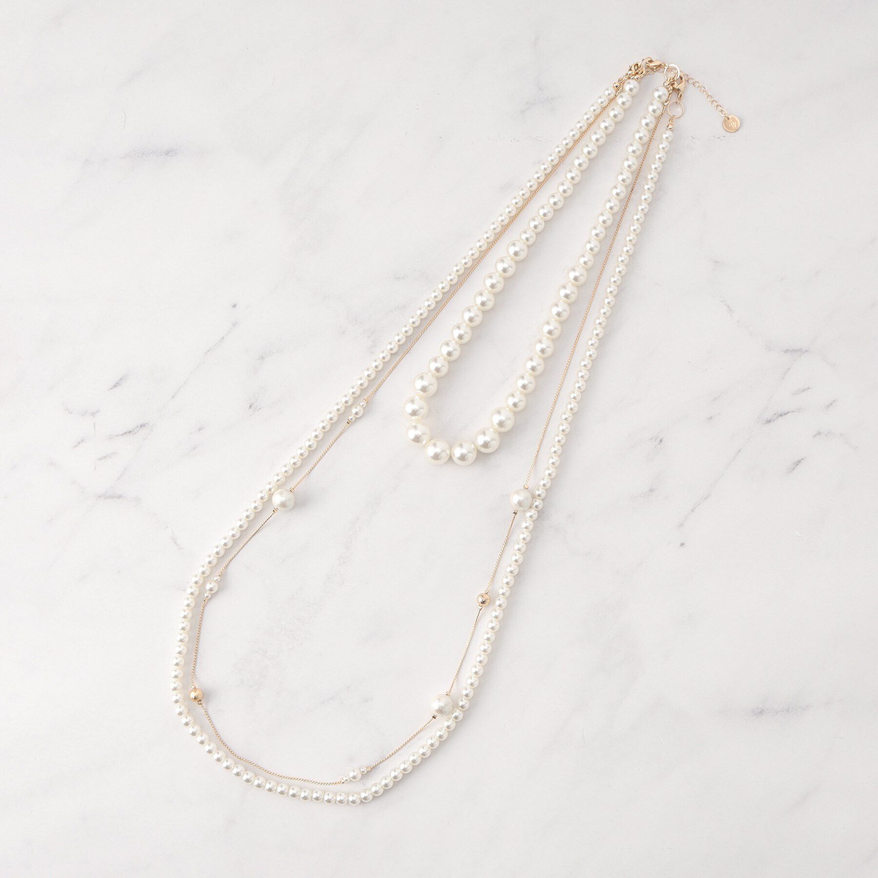 Dessin「【入卒／セレモニー】7WAYパール調ネックレス」|ネックレス|